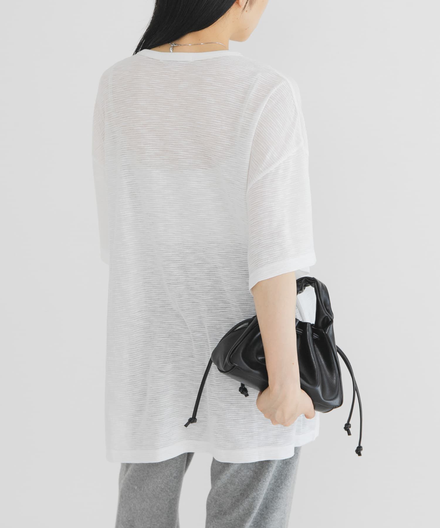 「ランダムタックボーダーTEE」|Tシャツ・カットソー|