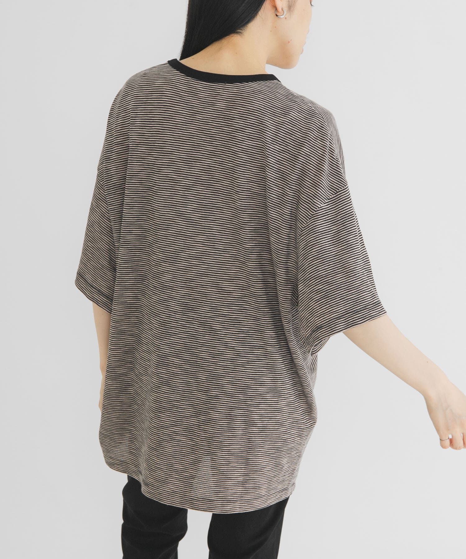  「ランダムタックボーダーTEE」|Tシャツ・カットソー|