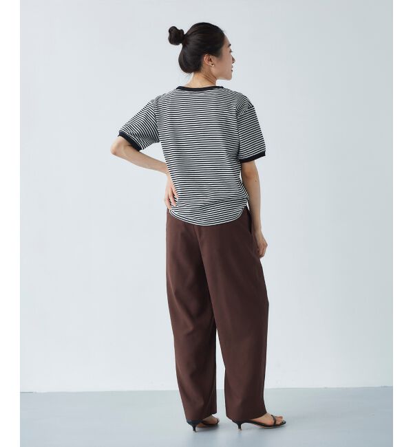 le.coeur blanc「リネンライクツイルワイドパンツ」|その他|