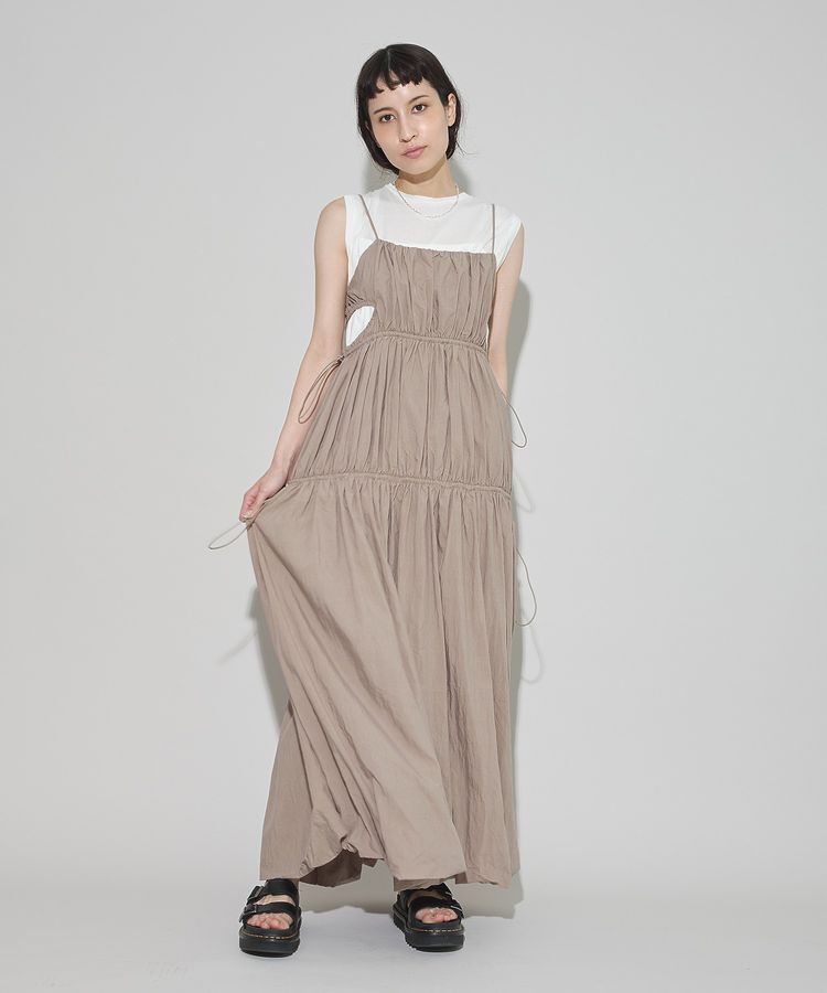 GARAGE OF GOOD CLOTHING「シャーリングサイドオープンワンピース」|ワンピース|