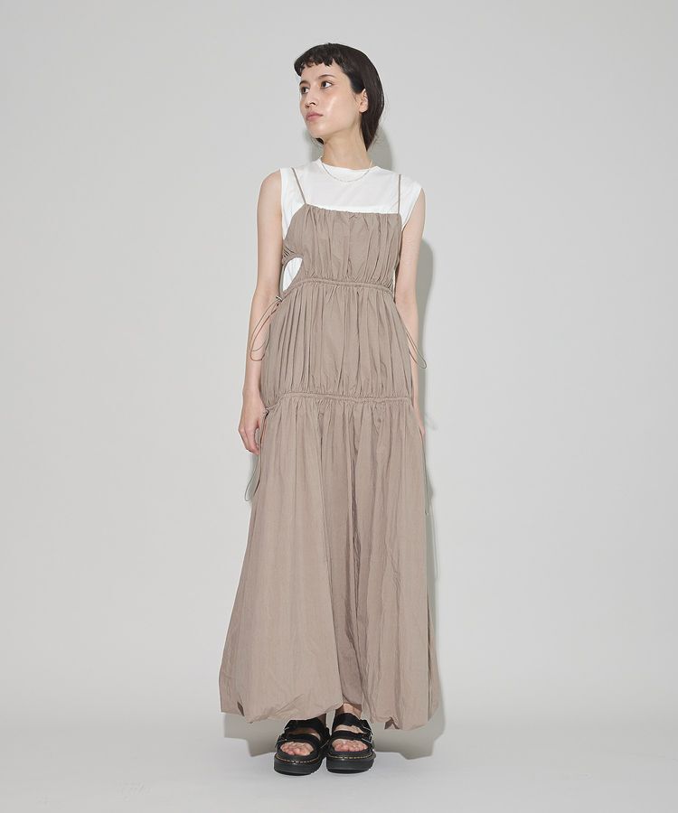GARAGE OF GOOD CLOTHING「シャーリングサイドオープンワンピース」|ワンピース|
