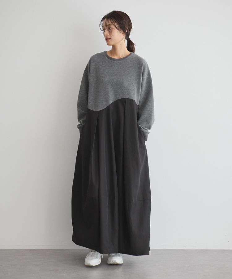 GARAGE OF GOOD CLOTHING「異素材MIXコクーンワンピース」|ワンピース|