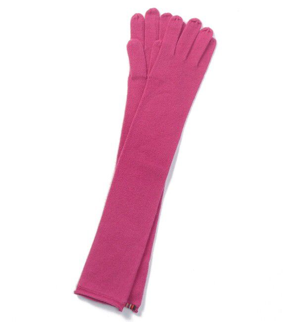 allureville「【extreme cashmere(エクストリームカシミヤ)】 OPERA GLOVES」|手袋|ピンク