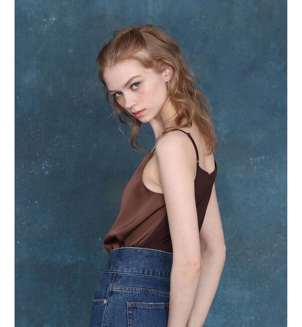 LOULOU WILLOUGHBY「◇【LOULOU WILLOUGHBY】サテンキャミソール」|Tシャツ・カットソー|