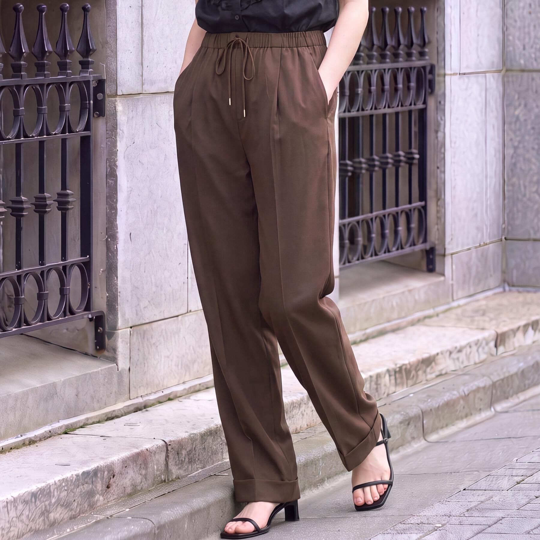DRESSTERIOR「サテンイージーパンツ」|その他|