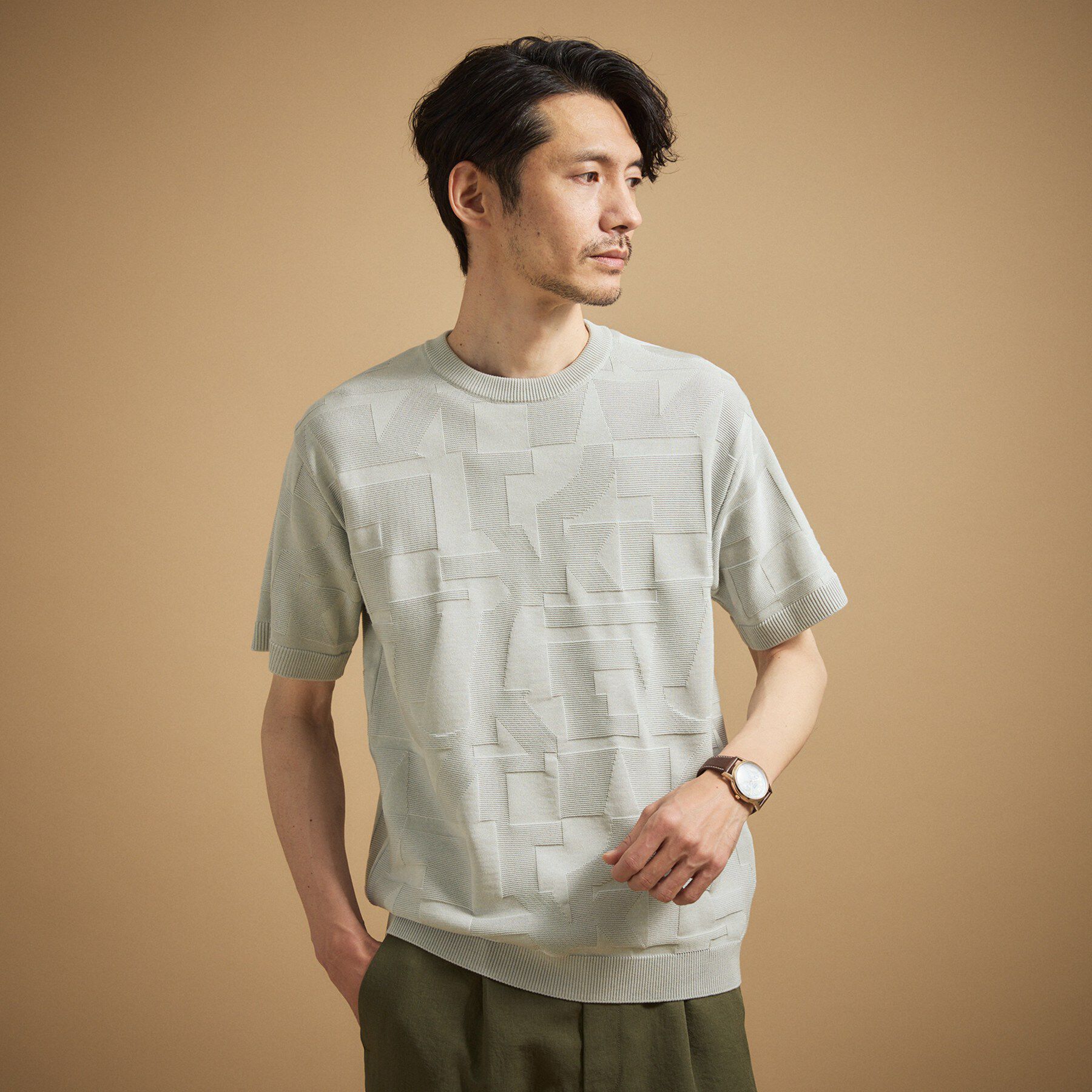 TAKEO KIKUCHI「【徳島ニット】ニットＴシャツ」|ニット・セーター|
