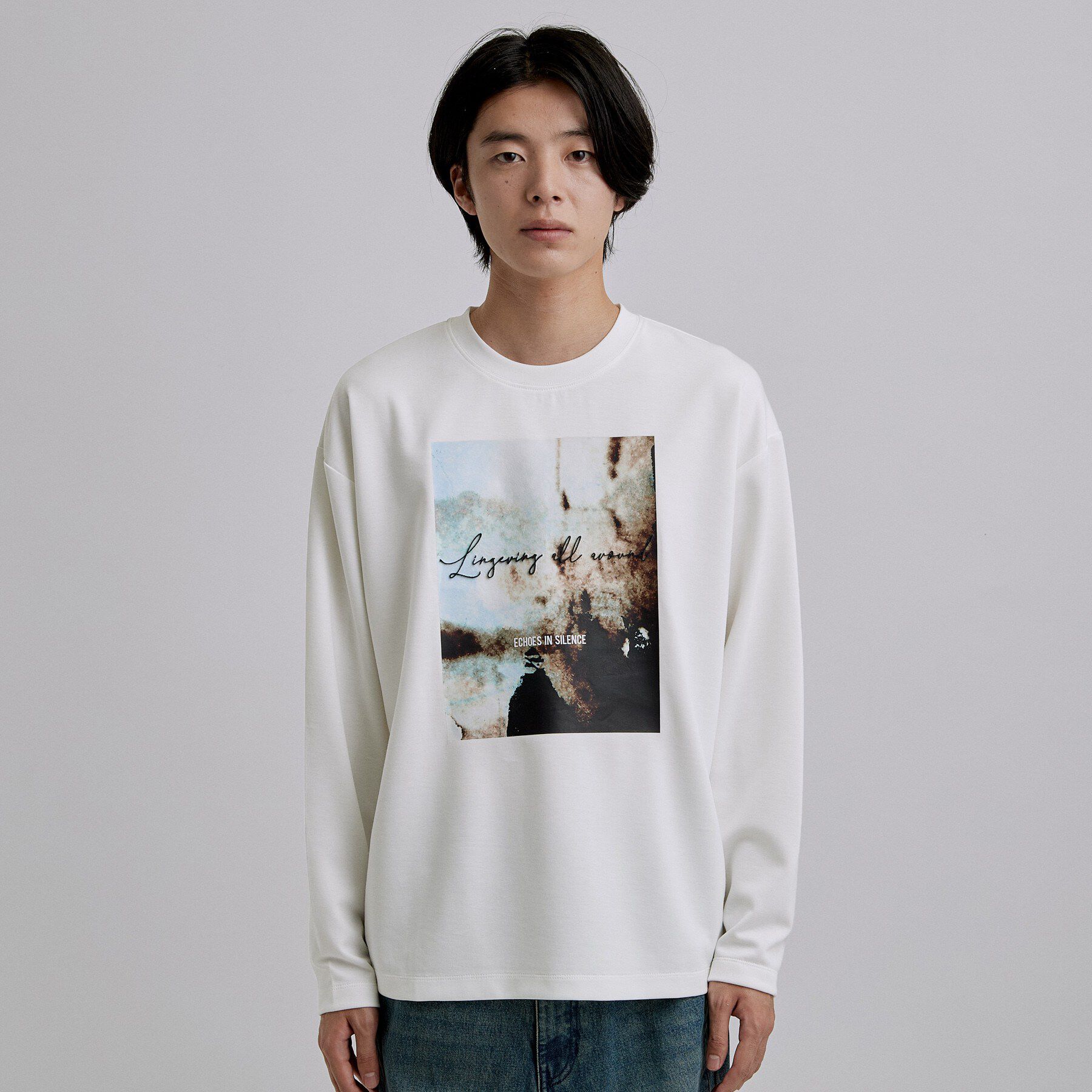 tk.TAKEO KIKUCHI「ブラシ刺繍長袖Tシャツ」|Tシャツ・カットソー|