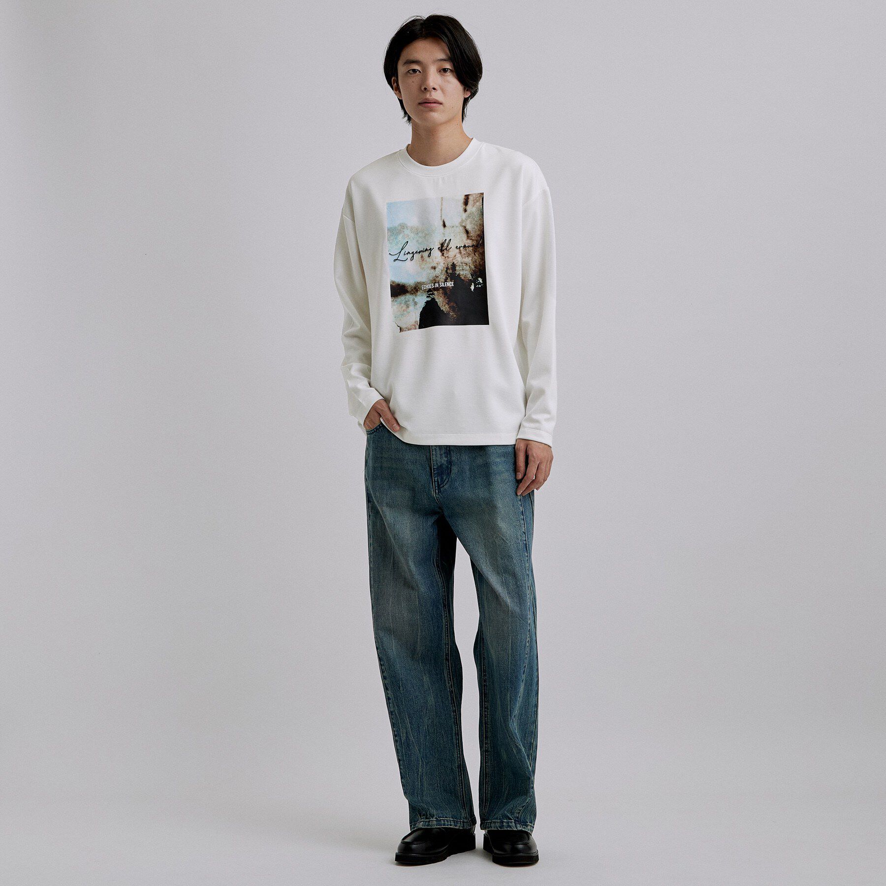 tk.TAKEO KIKUCHI「ブラシ刺繍長袖Tシャツ」|Tシャツ・カットソー|