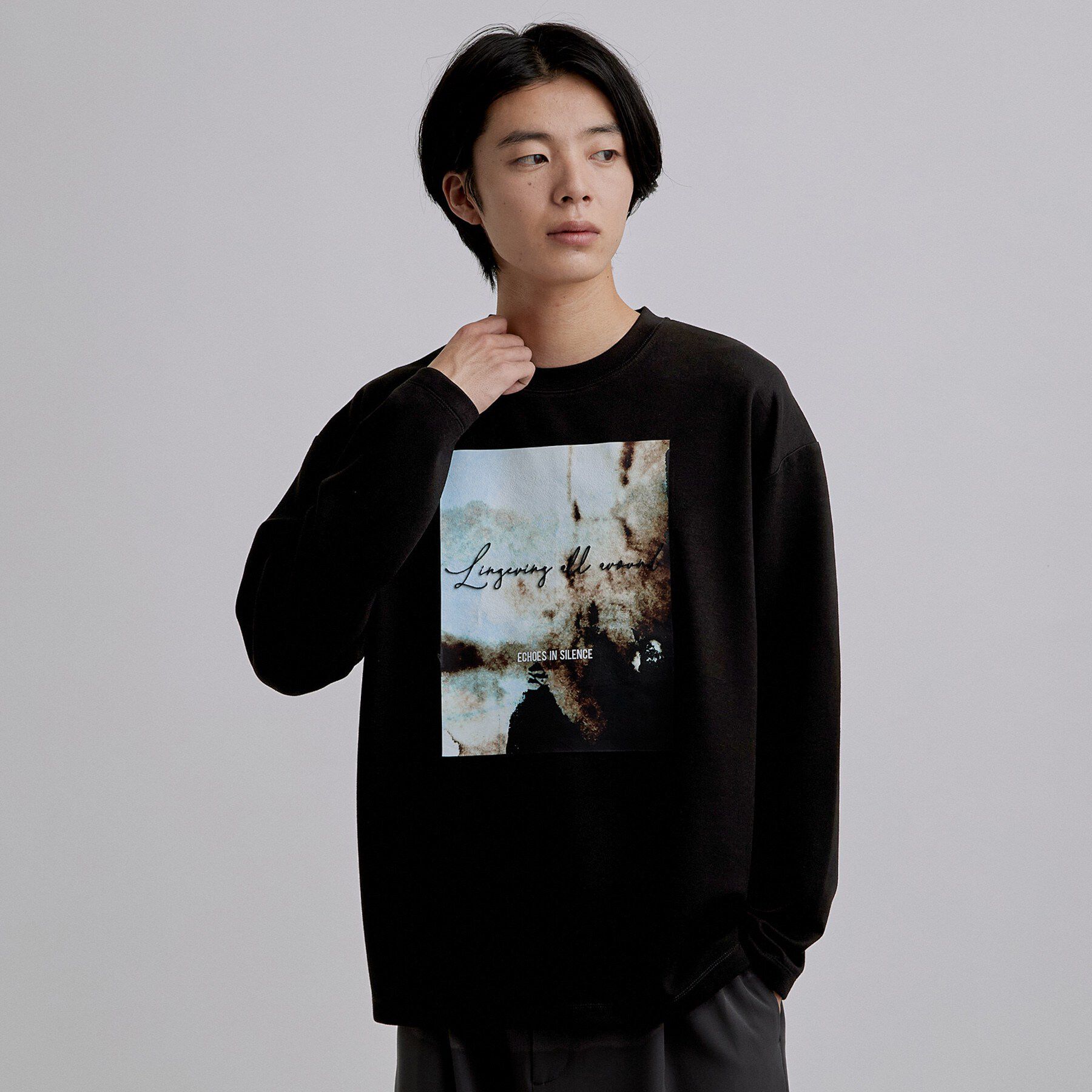 tk.TAKEO KIKUCHI「ブラシ刺繍長袖Tシャツ」|Tシャツ・カットソー|