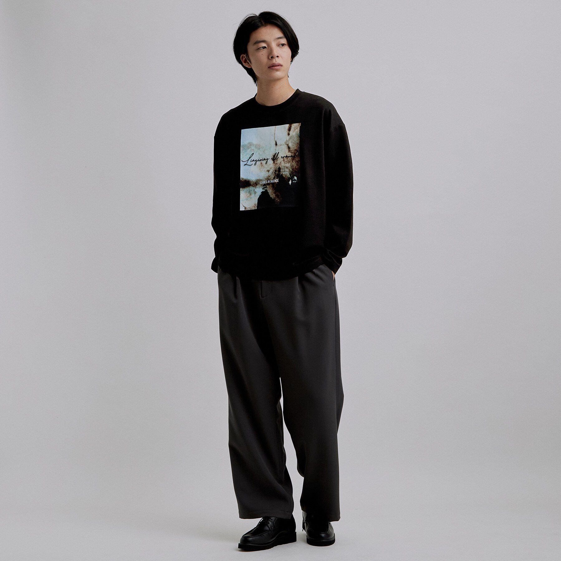 tk.TAKEO KIKUCHI「ブラシ刺繍長袖Tシャツ」|Tシャツ・カットソー|
