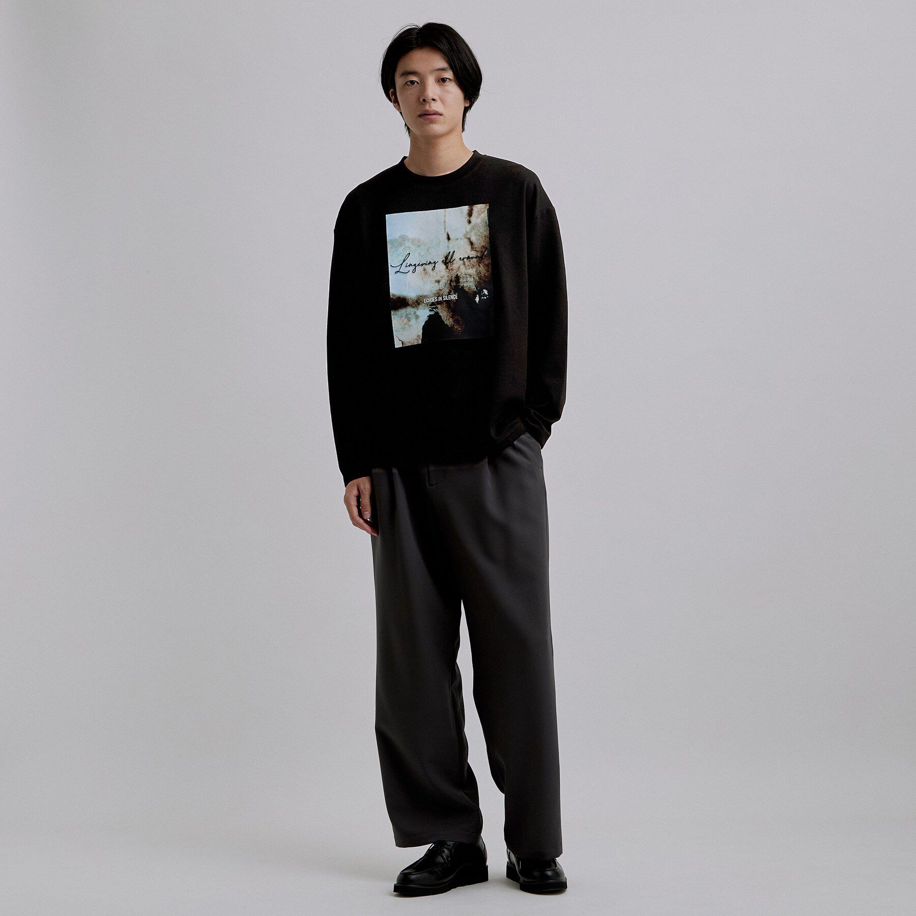 tk.TAKEO KIKUCHI「ブラシ刺繍長袖Tシャツ」|Tシャツ・カットソー|