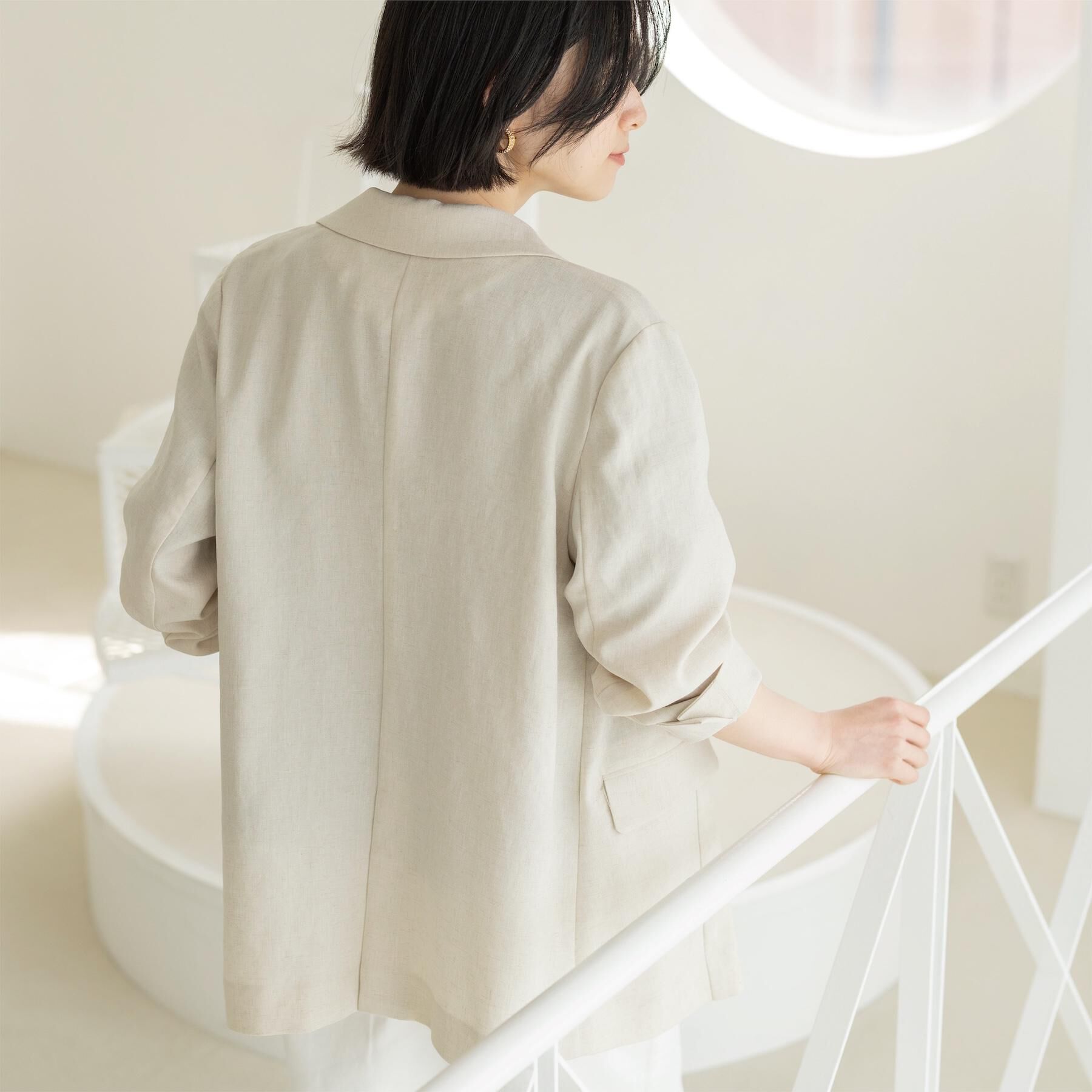 OPAQUE.CLIP「【UV／接触冷感】ダブルブレストジャケット《防シワ加工／洗える》」|テーラードジャケット|