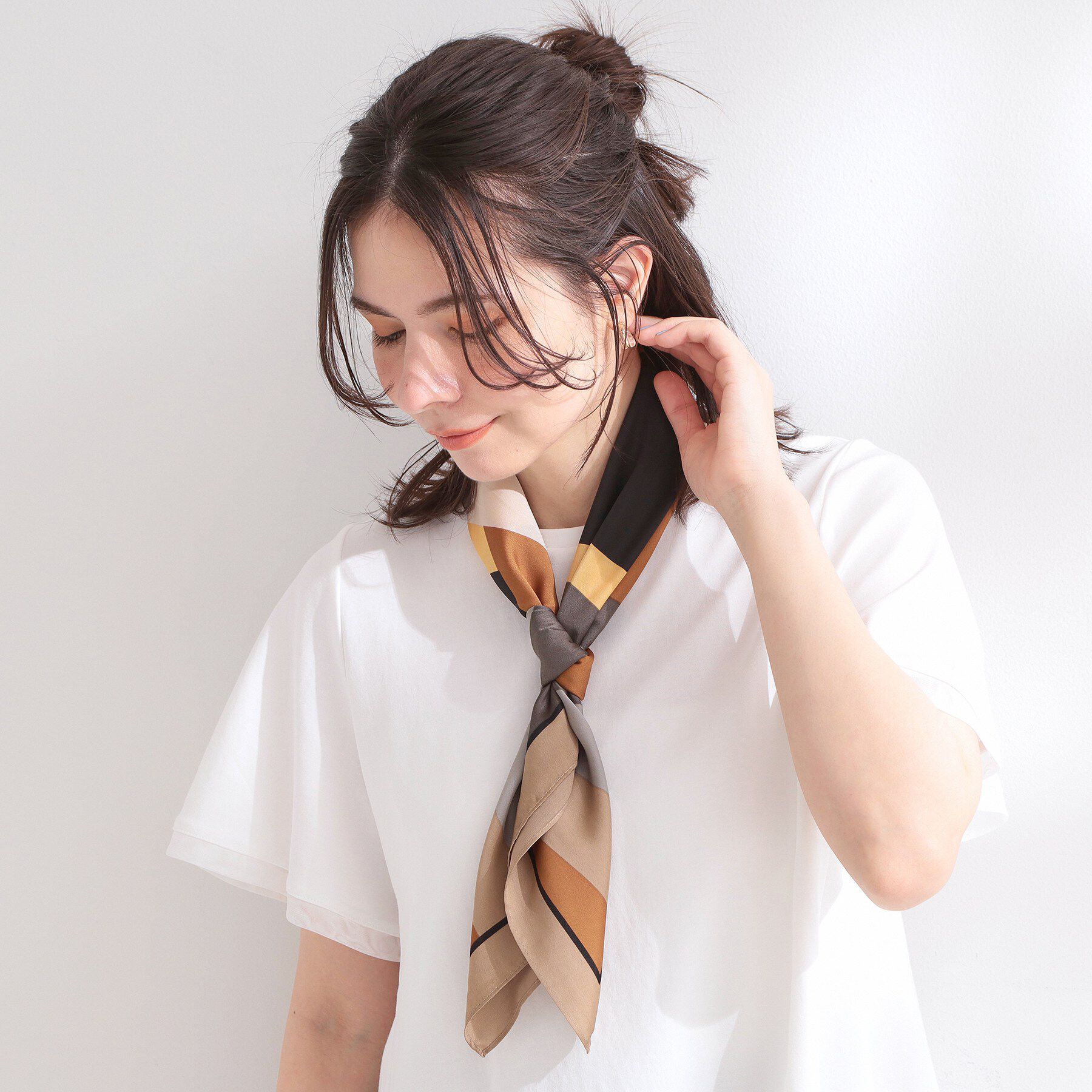 OPAQUE.CLIP「【接触冷感／UV】着る冷感スーパーアイス ペプラムカットソー《洗濯機OK》」|Tシャツ・カットソー|