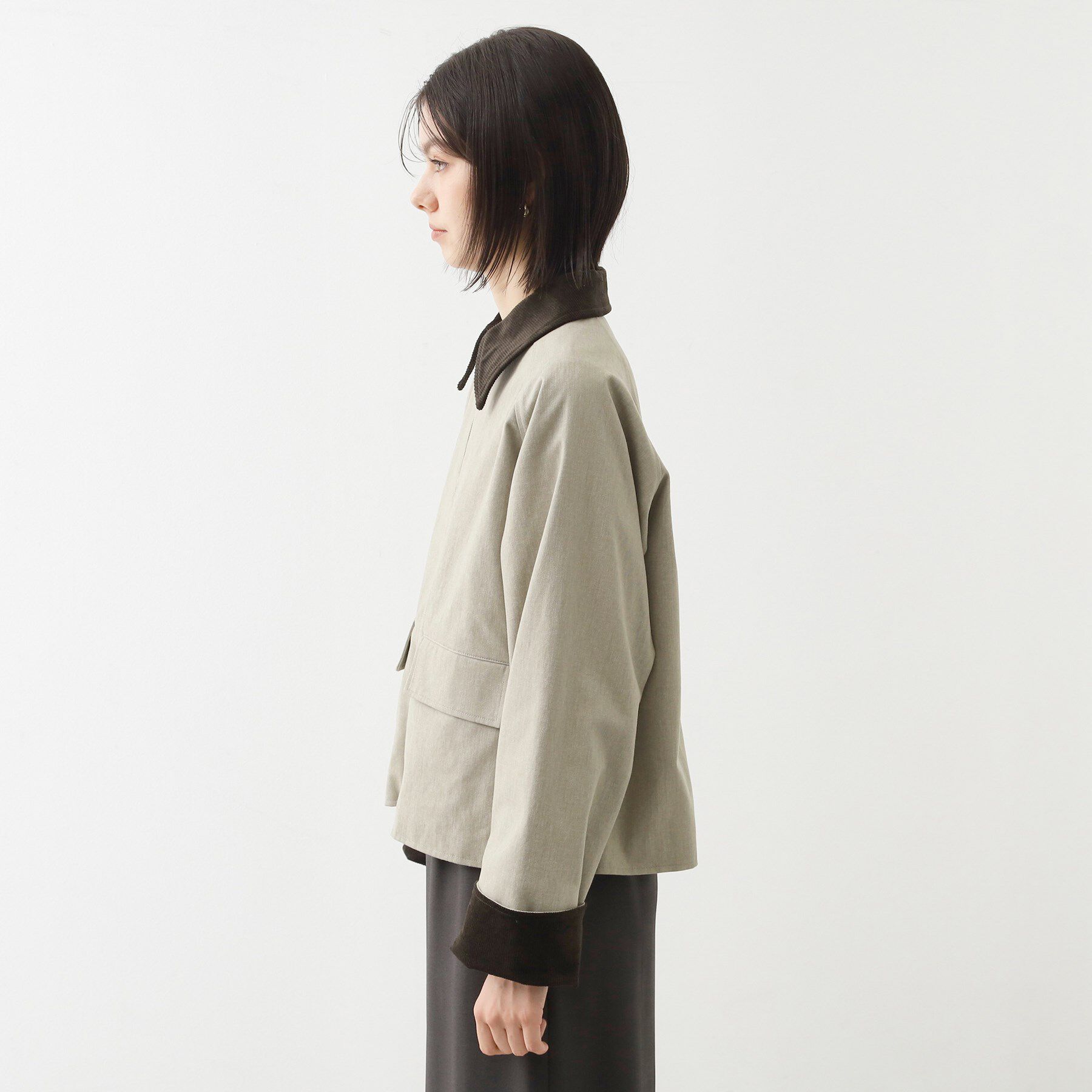 THE SHOP TK「カバーオールジャケット【洗える】」|ブルゾン・スタジャン|