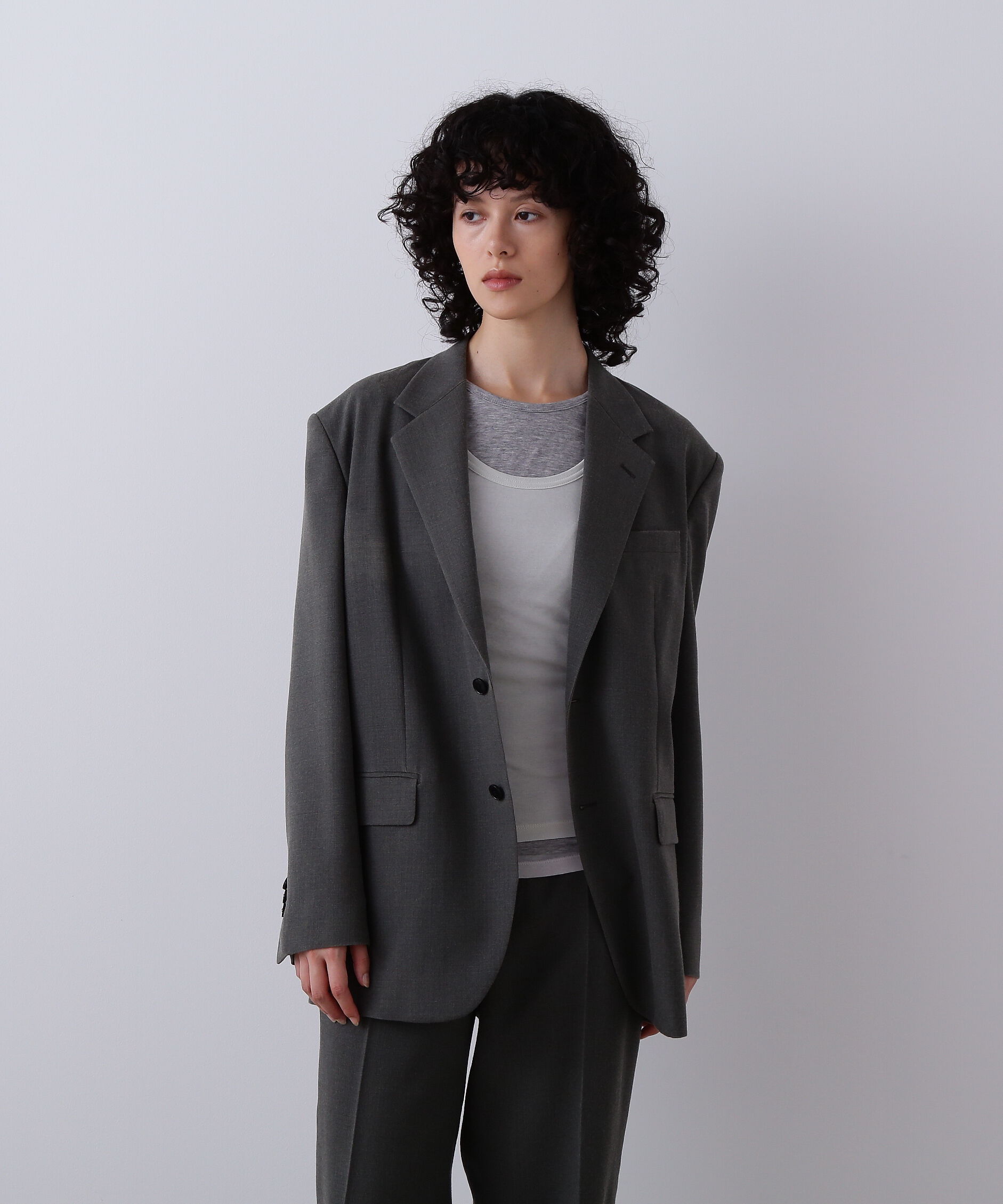 YLEVE 「YLEVE / VINTAGE PIGMENTDYE WOOL JACKET」|その他|グレー