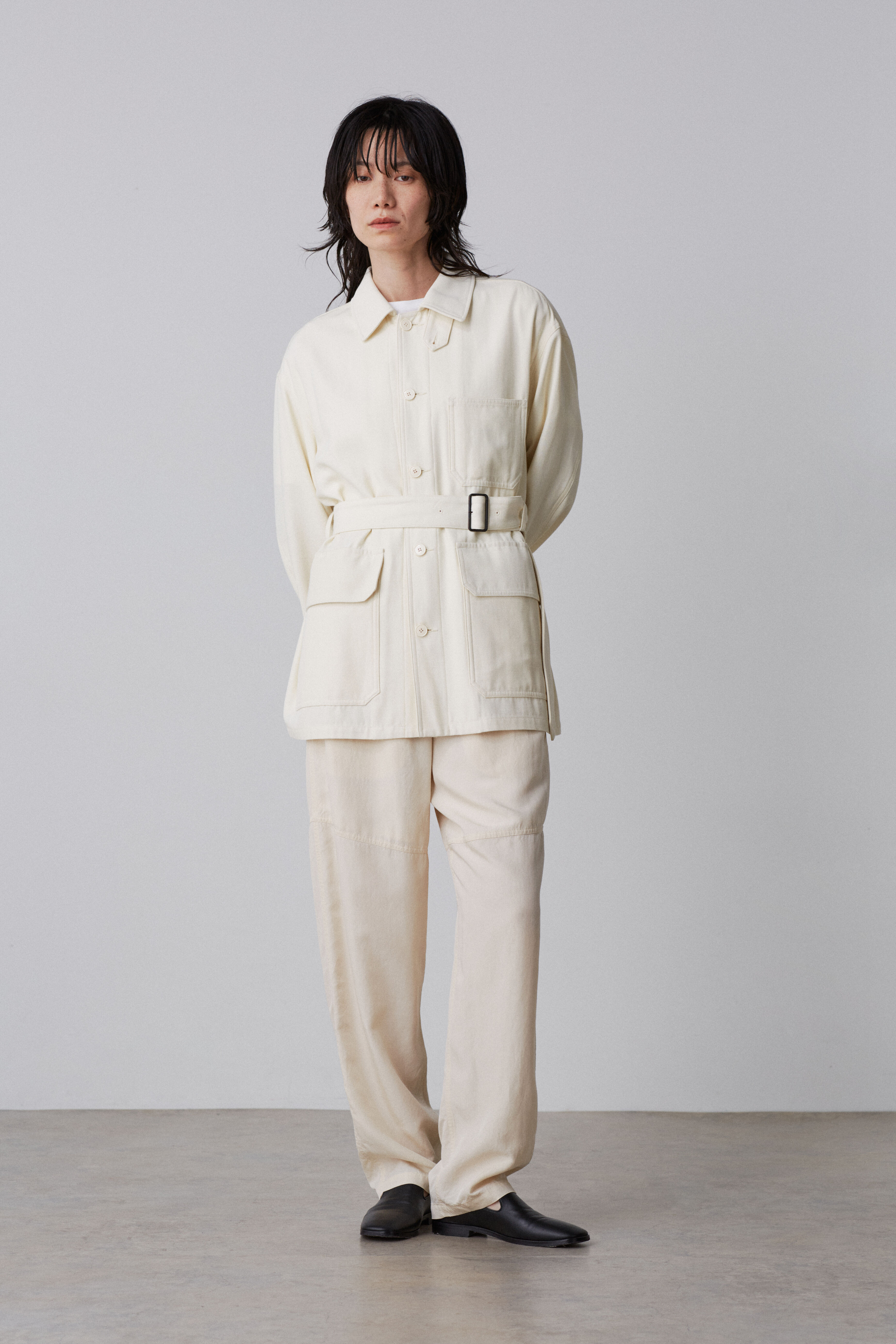 YLEVE 「YLEVE / VISCOSE COTTON COVERALL JACKET」|ブルゾン・スタジャン|