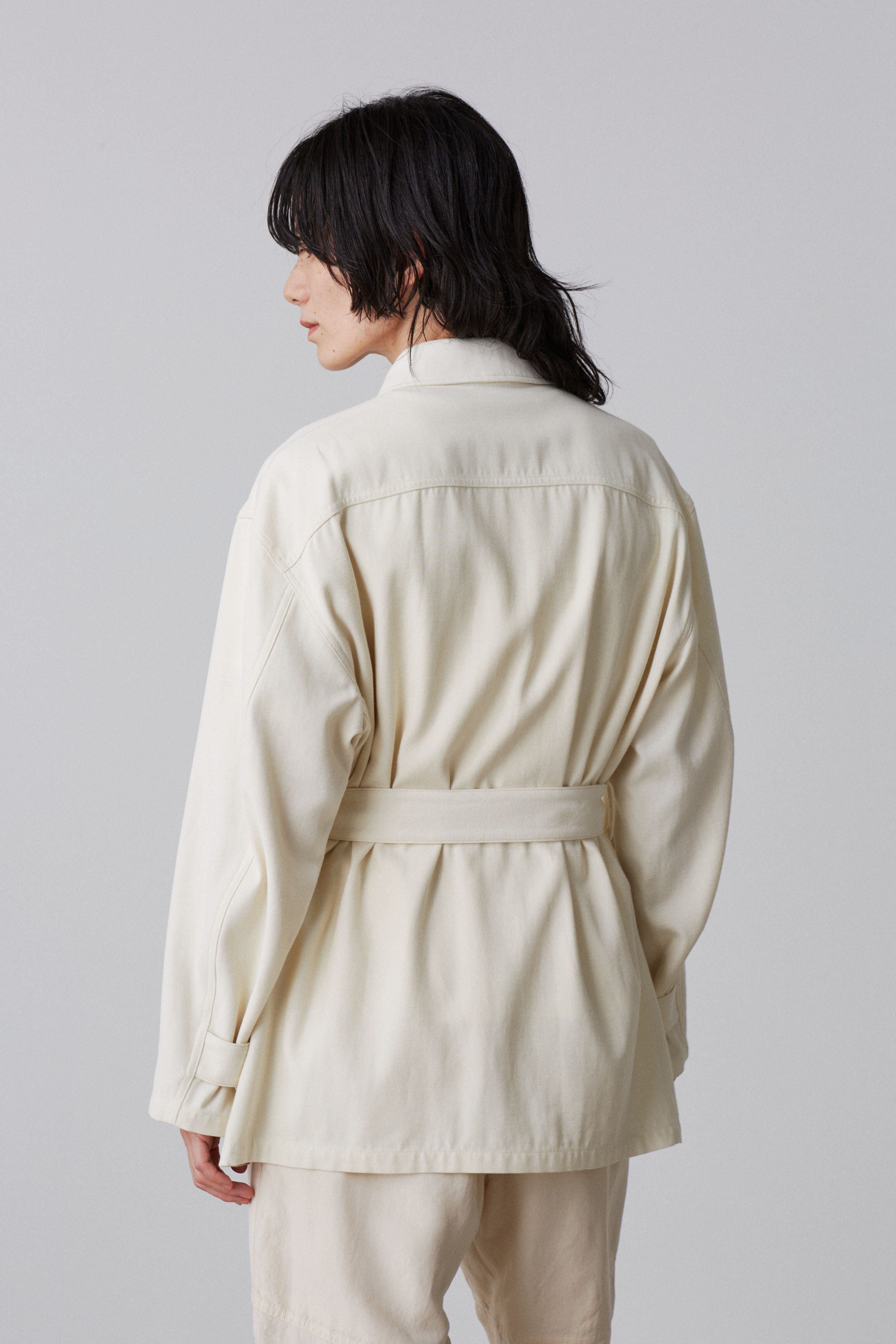 YLEVE 「YLEVE / VISCOSE COTTON COVERALL JACKET」|ブルゾン・スタジャン|
