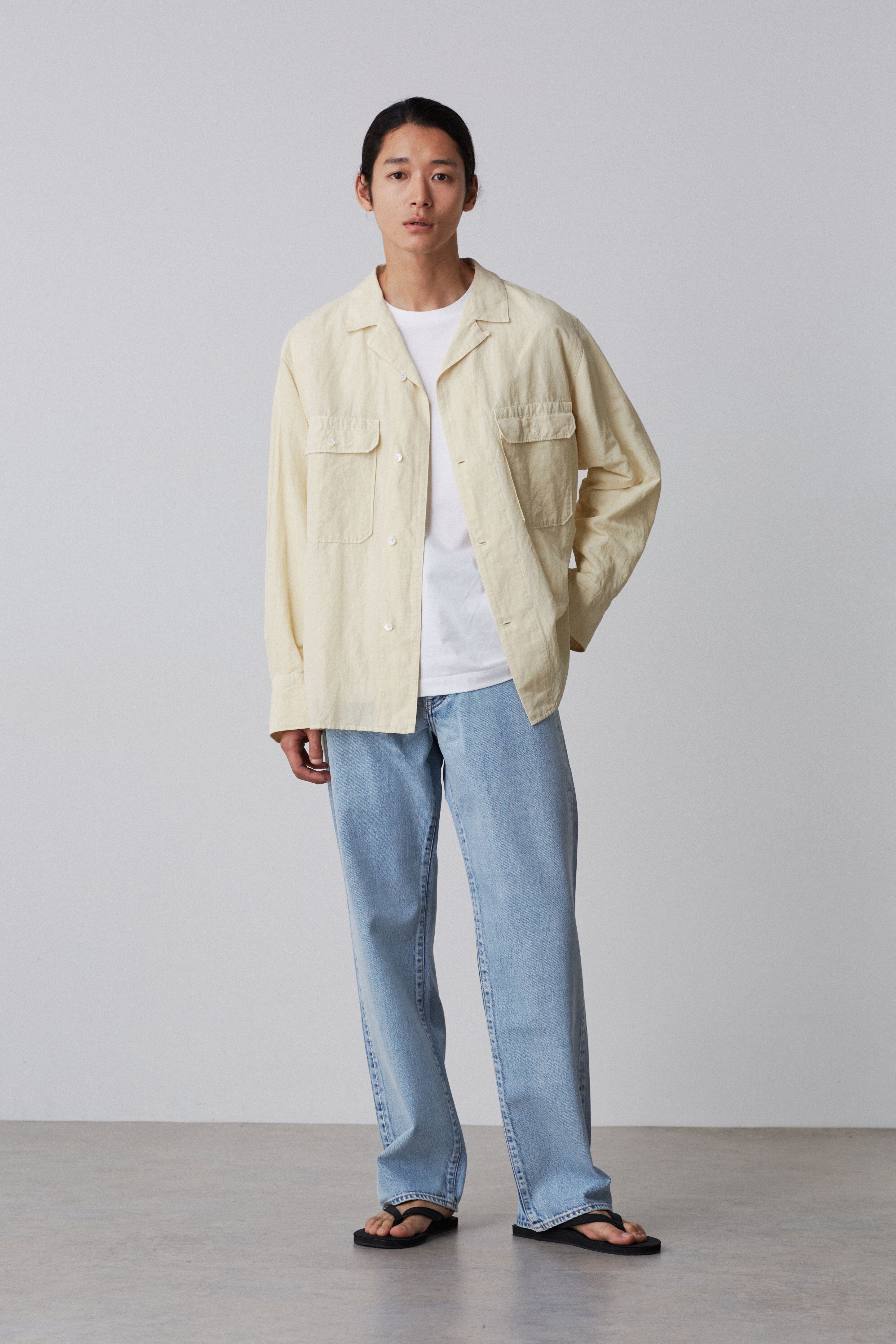 YLEVE 「YLEVE / COTTON RAMIE BROAD SHIRT」|シャツ・ブラウス|