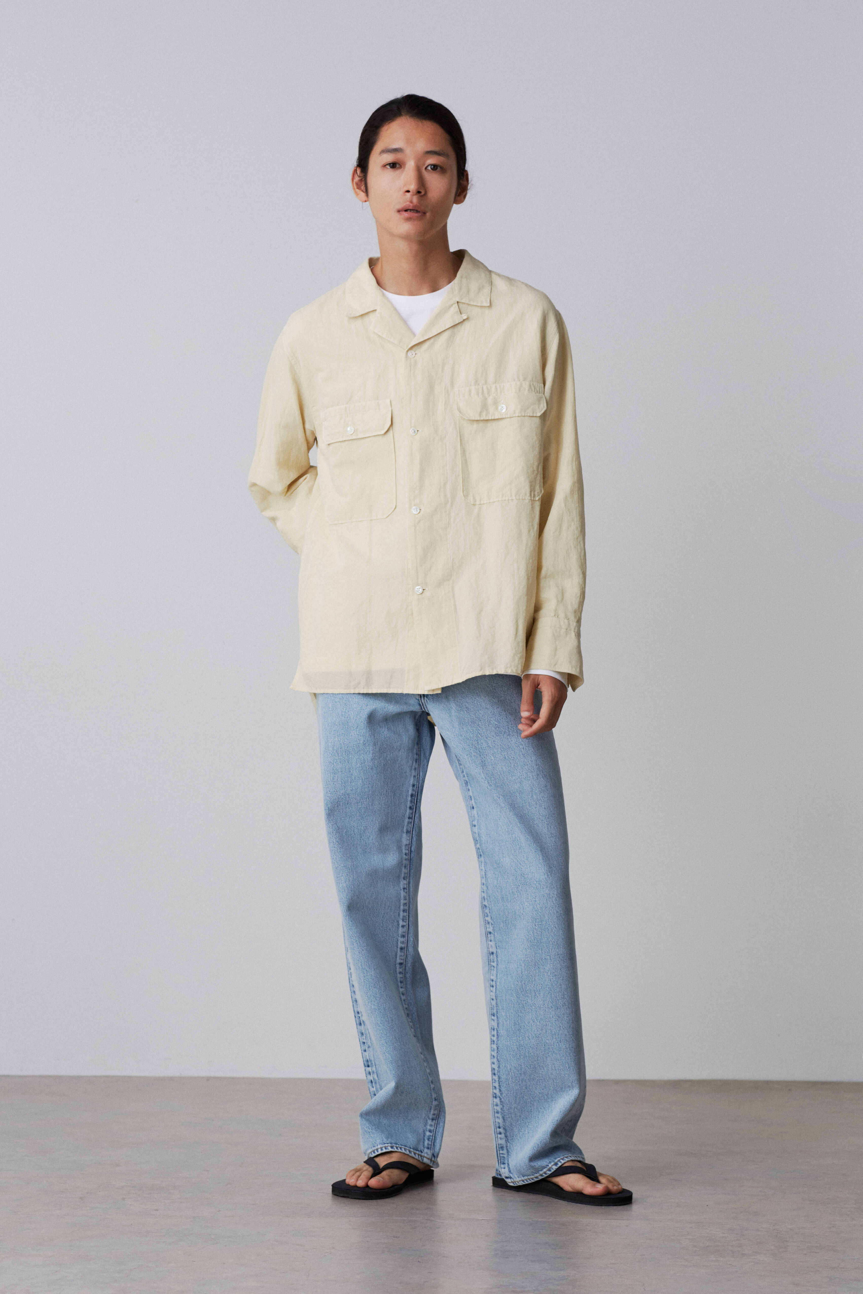 YLEVE 「YLEVE / COTTON RAMIE BROAD SHIRT」|シャツ・ブラウス|