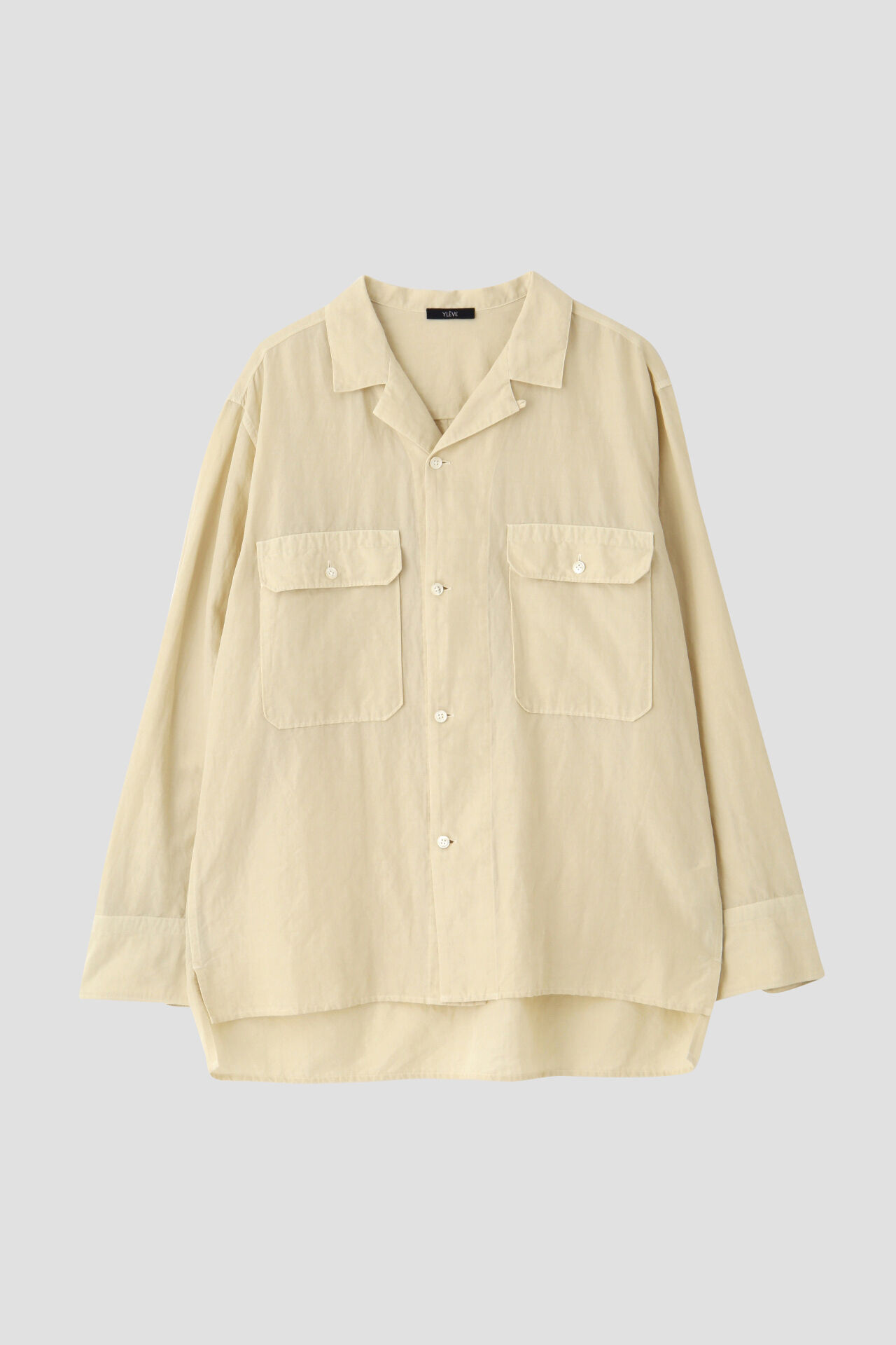 YLEVE 「YLEVE / COTTON RAMIE BROAD SHIRT」|シャツ・ブラウス|