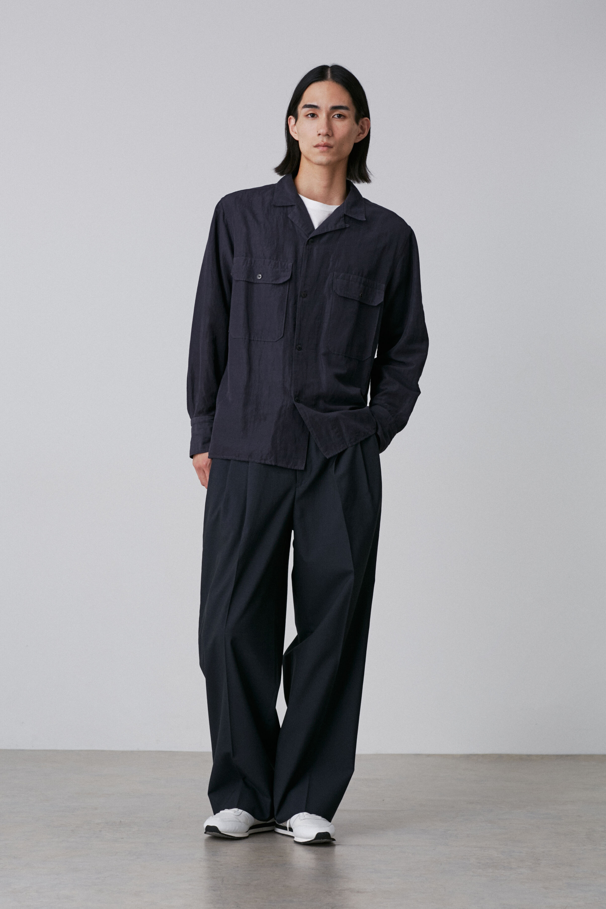 YLEVE 「YLEVE / COTTON RAMIE BROAD SHIRT」|シャツ・ブラウス|