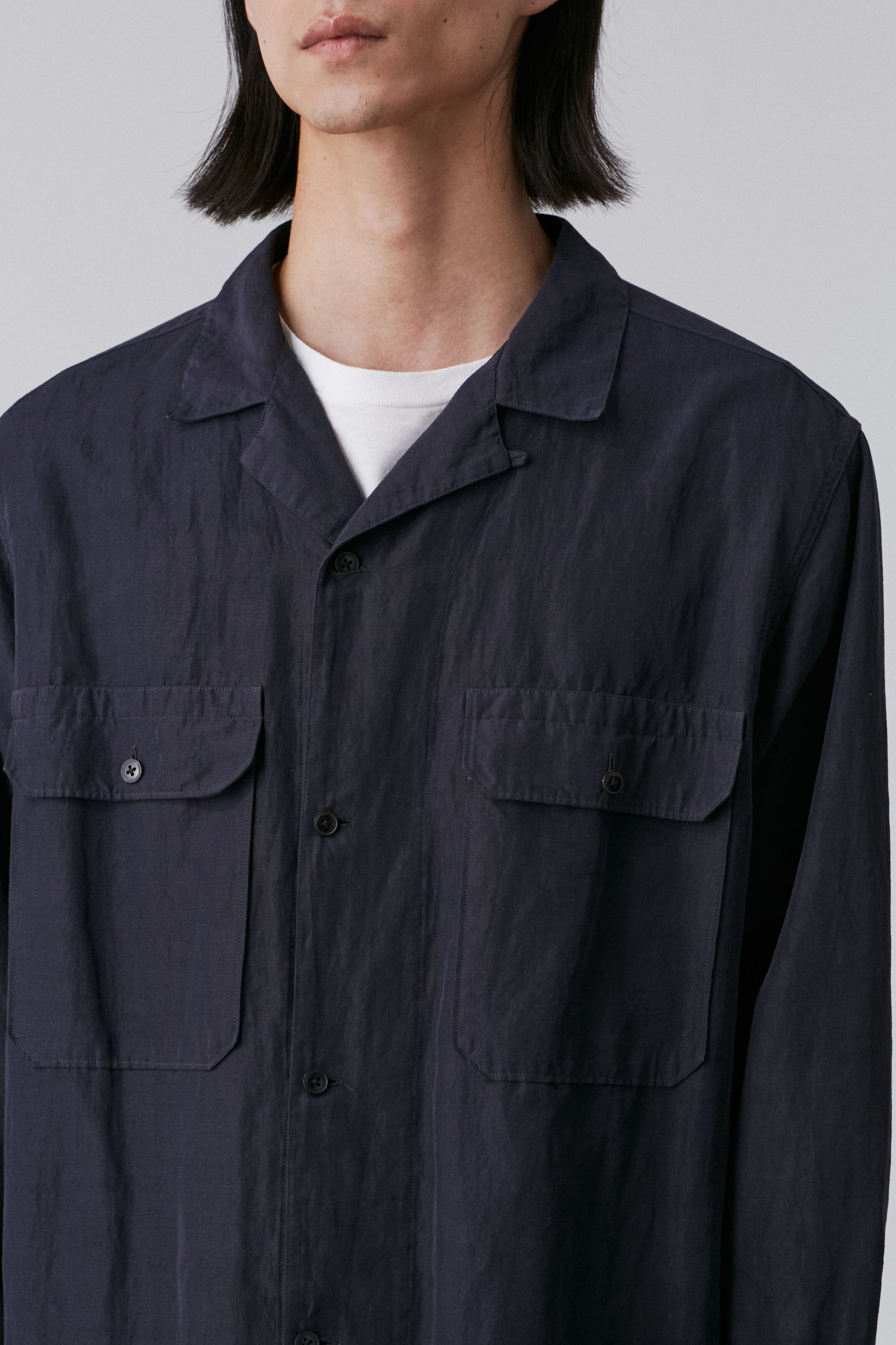 YLEVE 「YLEVE / COTTON RAMIE BROAD SHIRT」|シャツ・ブラウス|