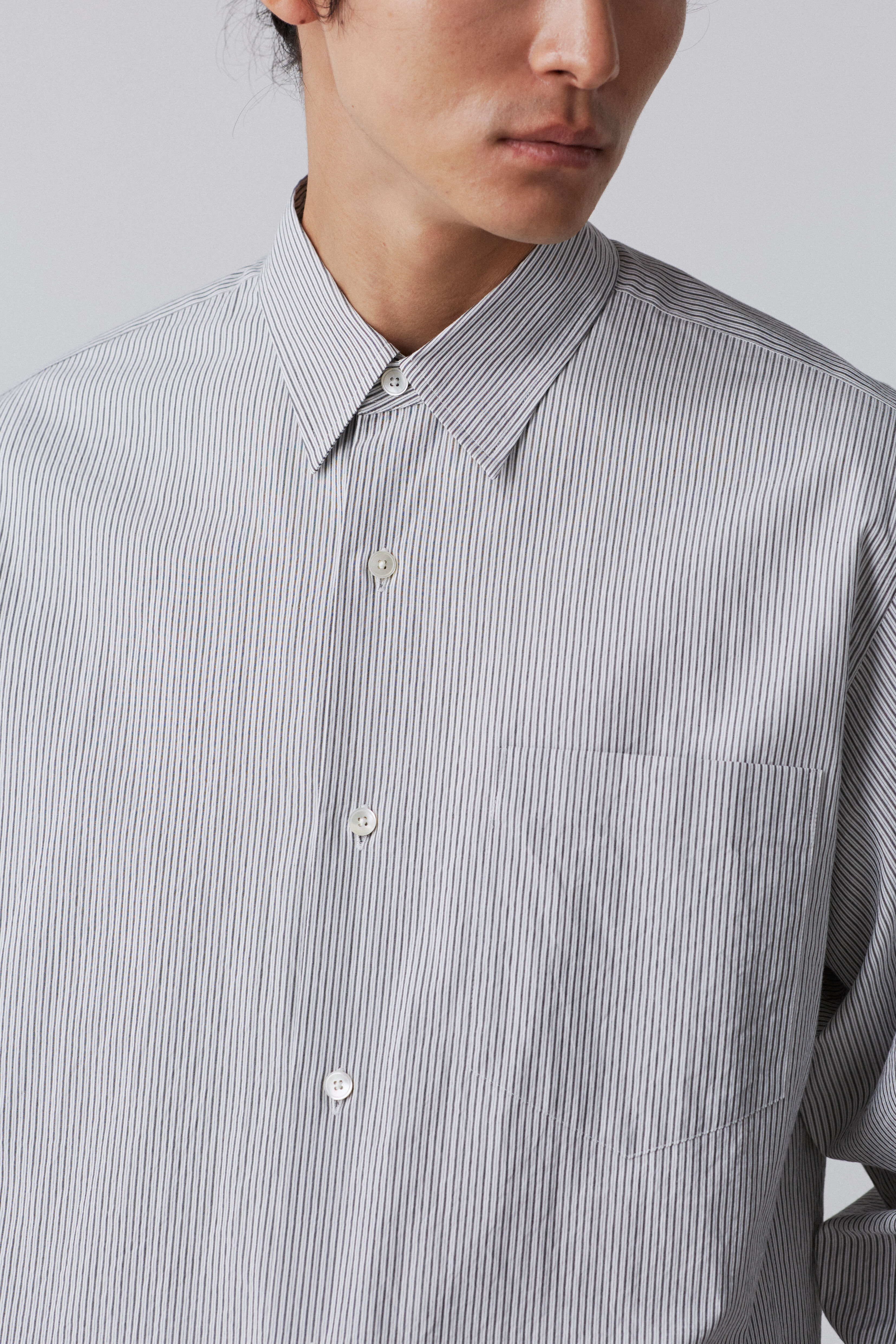 YLEVE 「YLEVE / COTTON STRIPE / CHECK SHIRT」|シャツ・ブラウス|