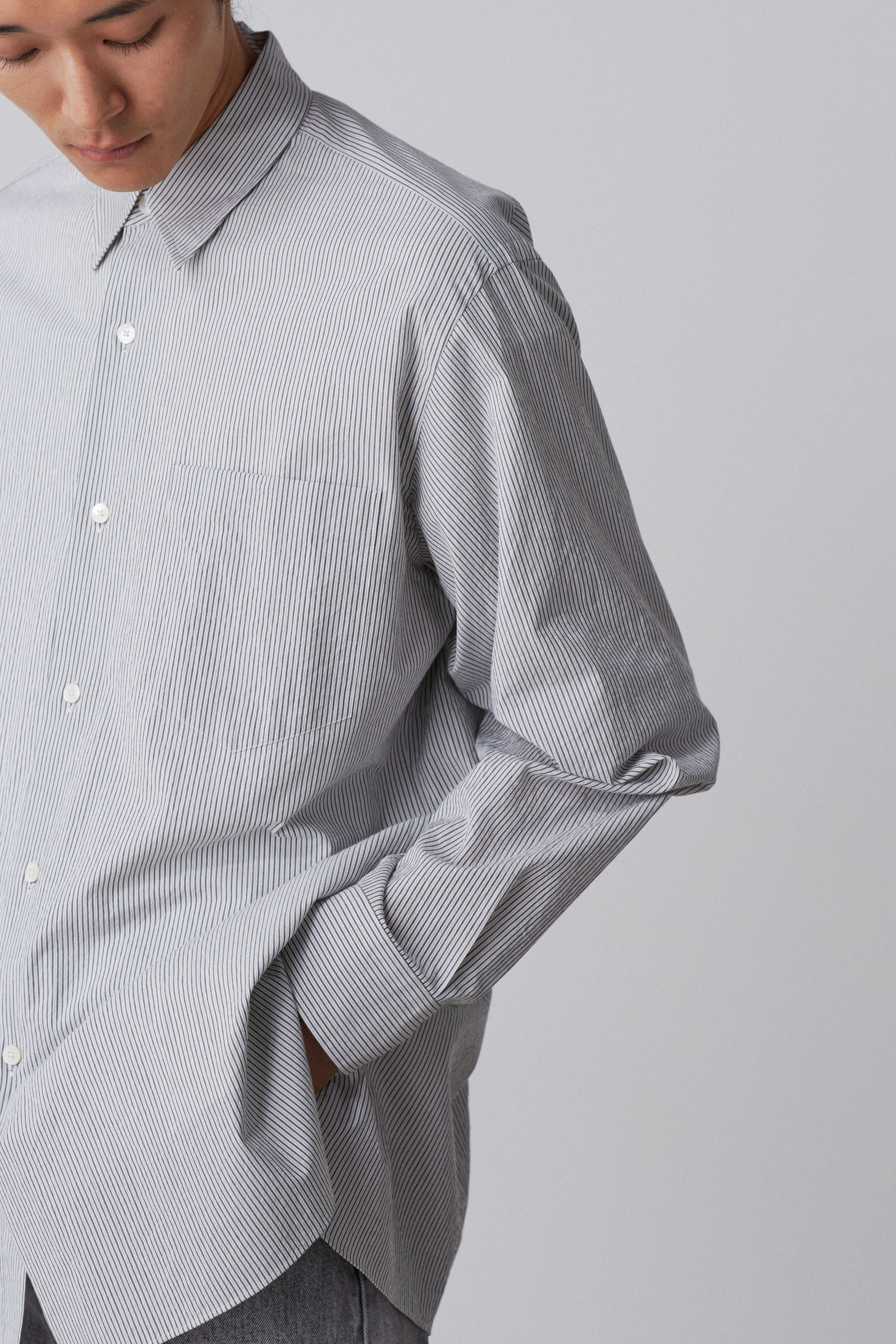 YLEVE 「YLEVE / COTTON STRIPE / CHECK SHIRT」|シャツ・ブラウス|