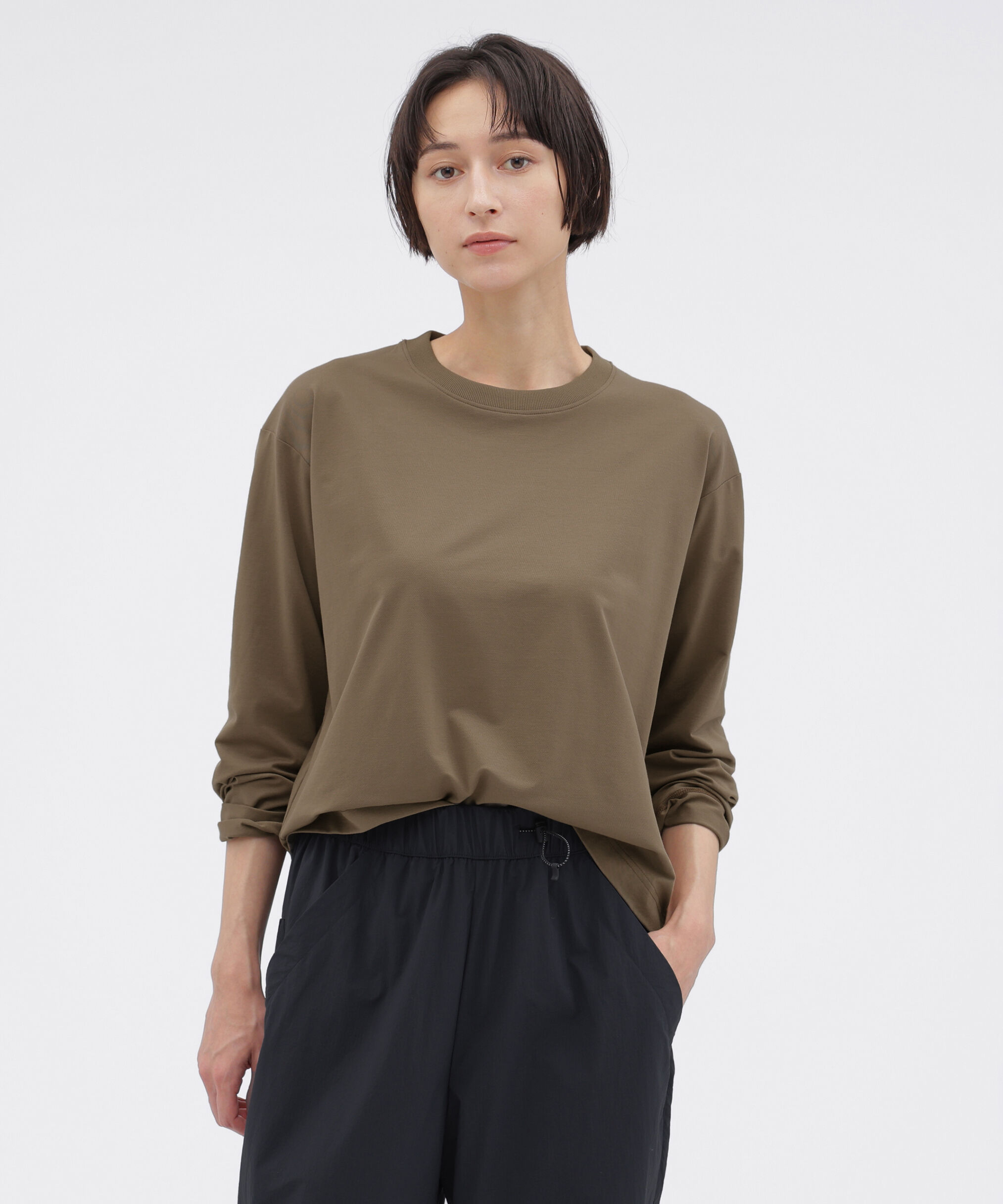  「POLYESTER COTTON HIGH GAUGE PIQUE JERSEY TOP/#REF!」|Tシャツ・カットソー|