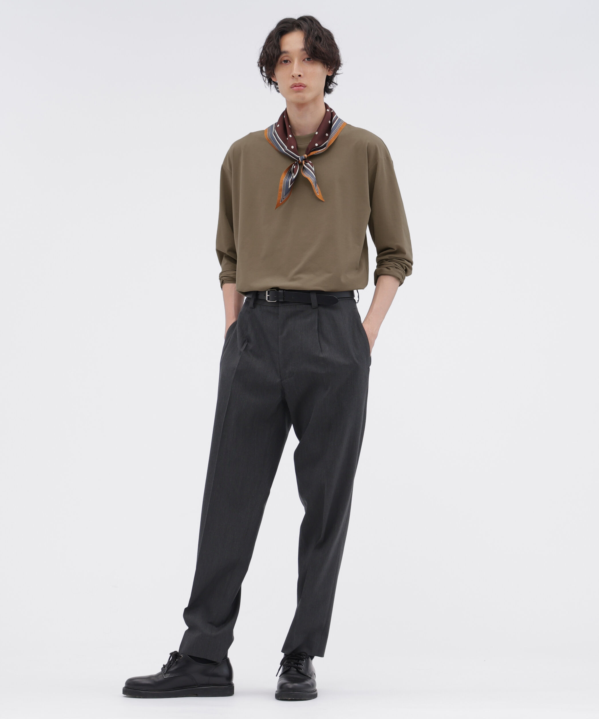 MARGARET HOWELL「POLYESTER COTTON HOGH GAUGE PIQUE JERSEY TOP/#REF!」|Tシャツ・カットソー|