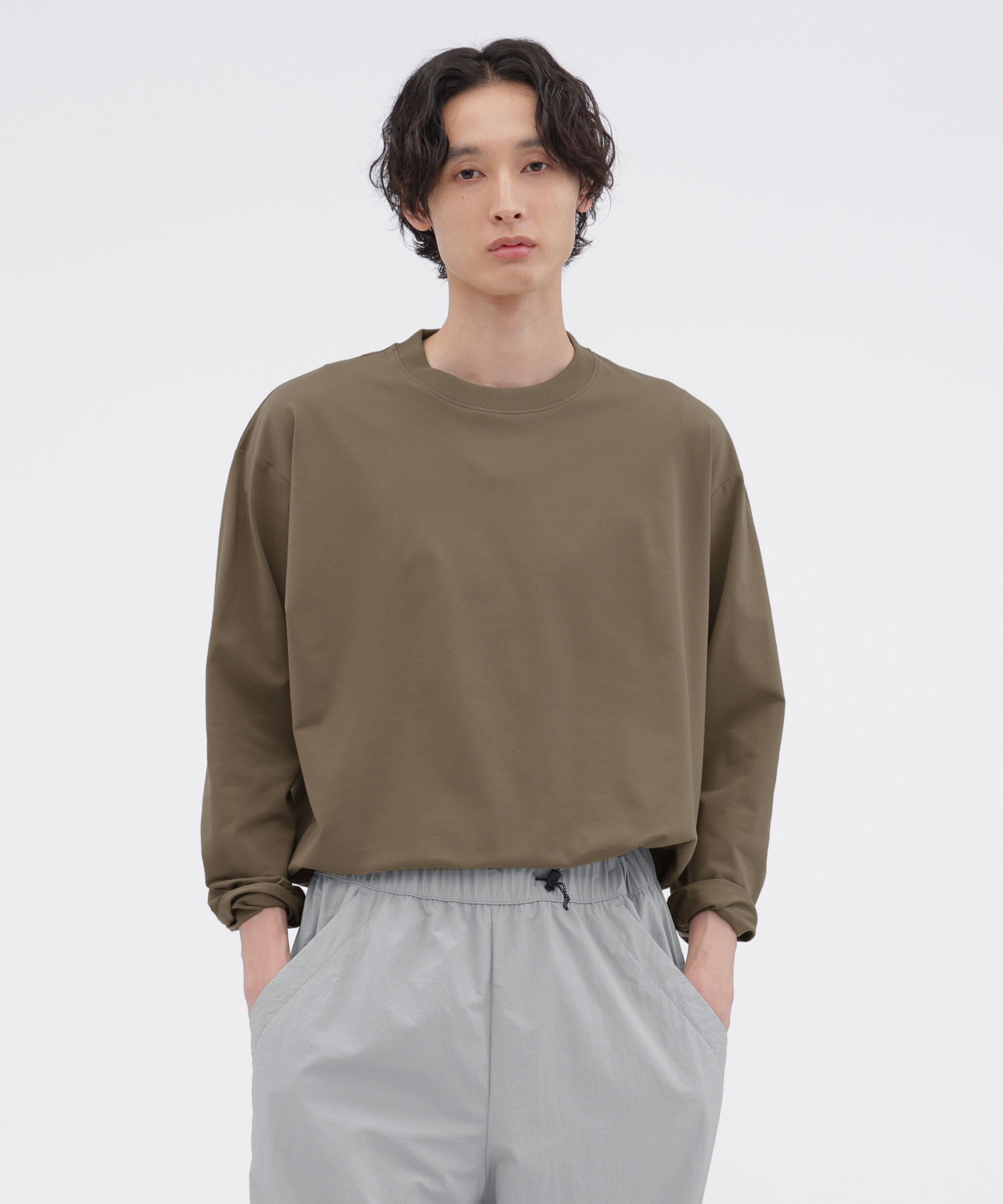 MARGARET HOWELL「POLYESTER COTTON HOGH GAUGE PIQUE JERSEY TOP/#REF!」|Tシャツ・カットソー|
