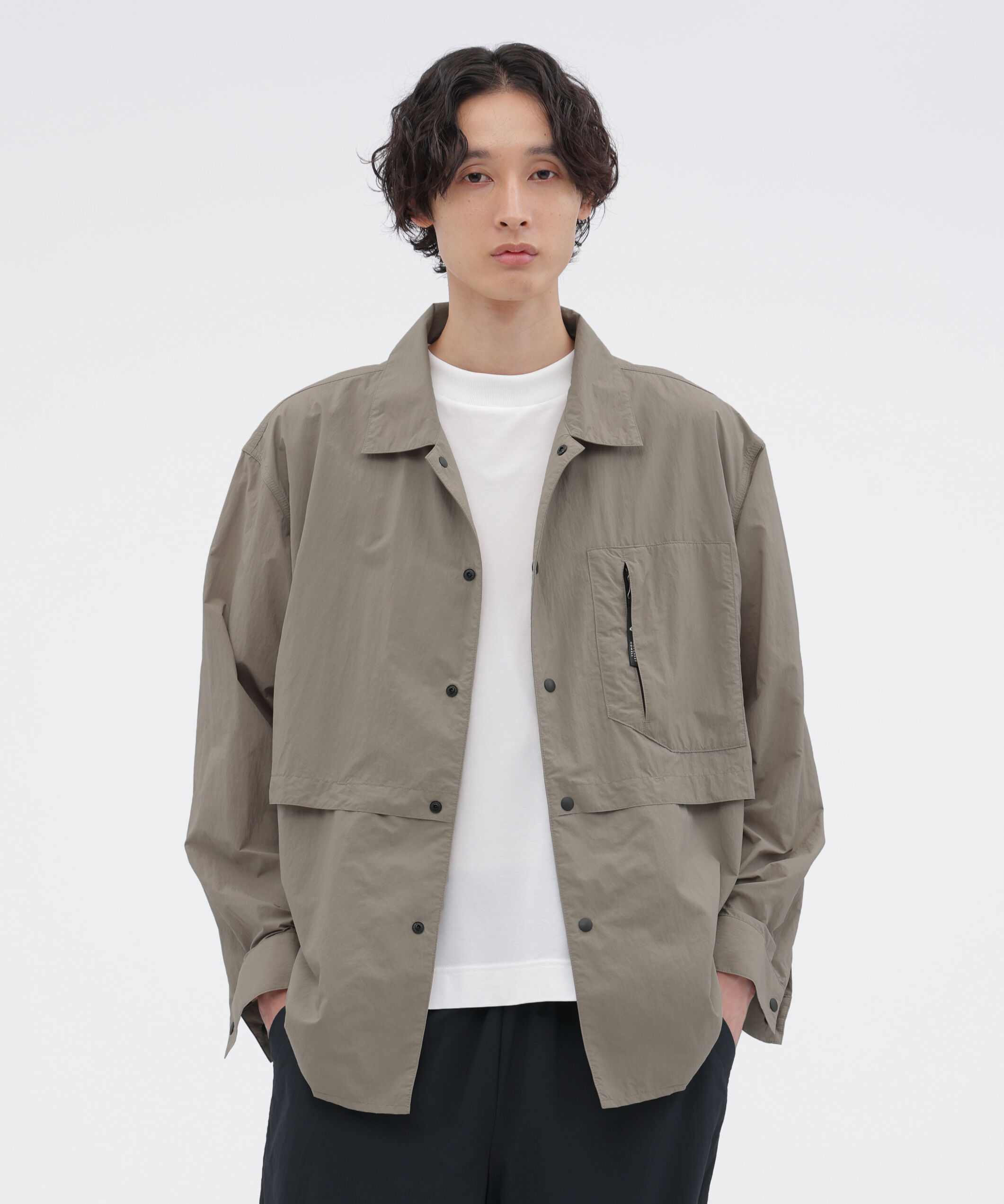 MARGARET HOWELL「RECYCLED TASLAN NYLON TAFFETA SHIRT/#REF!」|Tシャツ・カットソー|