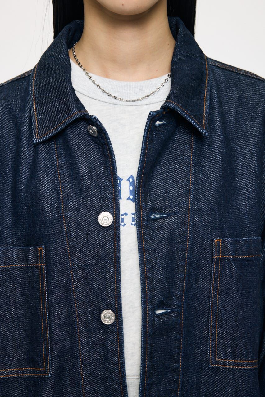 MOUSSY「TENCEL(TM) DENIM カバーオール」|デニムジャケット|