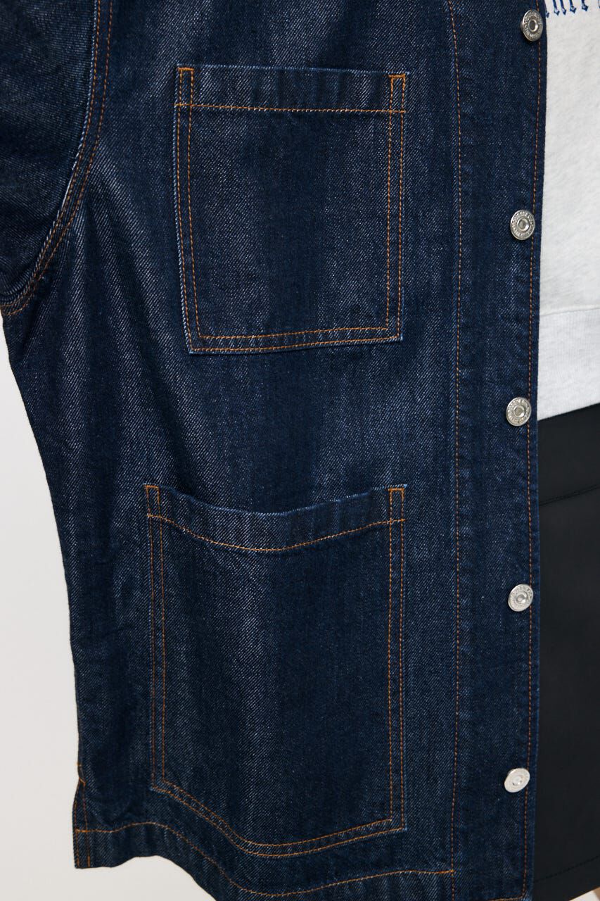 MOUSSY「TENCEL(TM) DENIM カバーオール」|デニムジャケット|