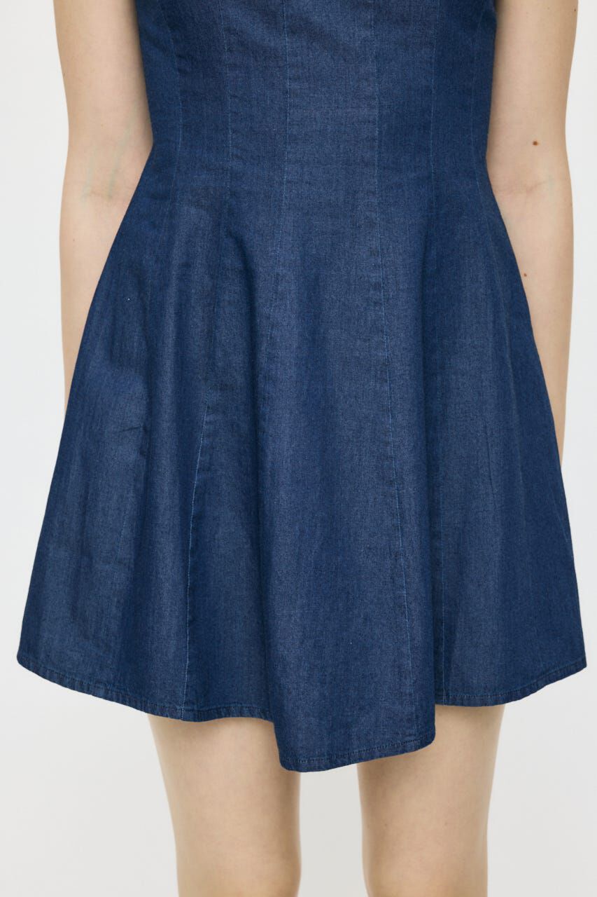 MOUSSY「DENIM MINI  ドレス」|ワンピース|