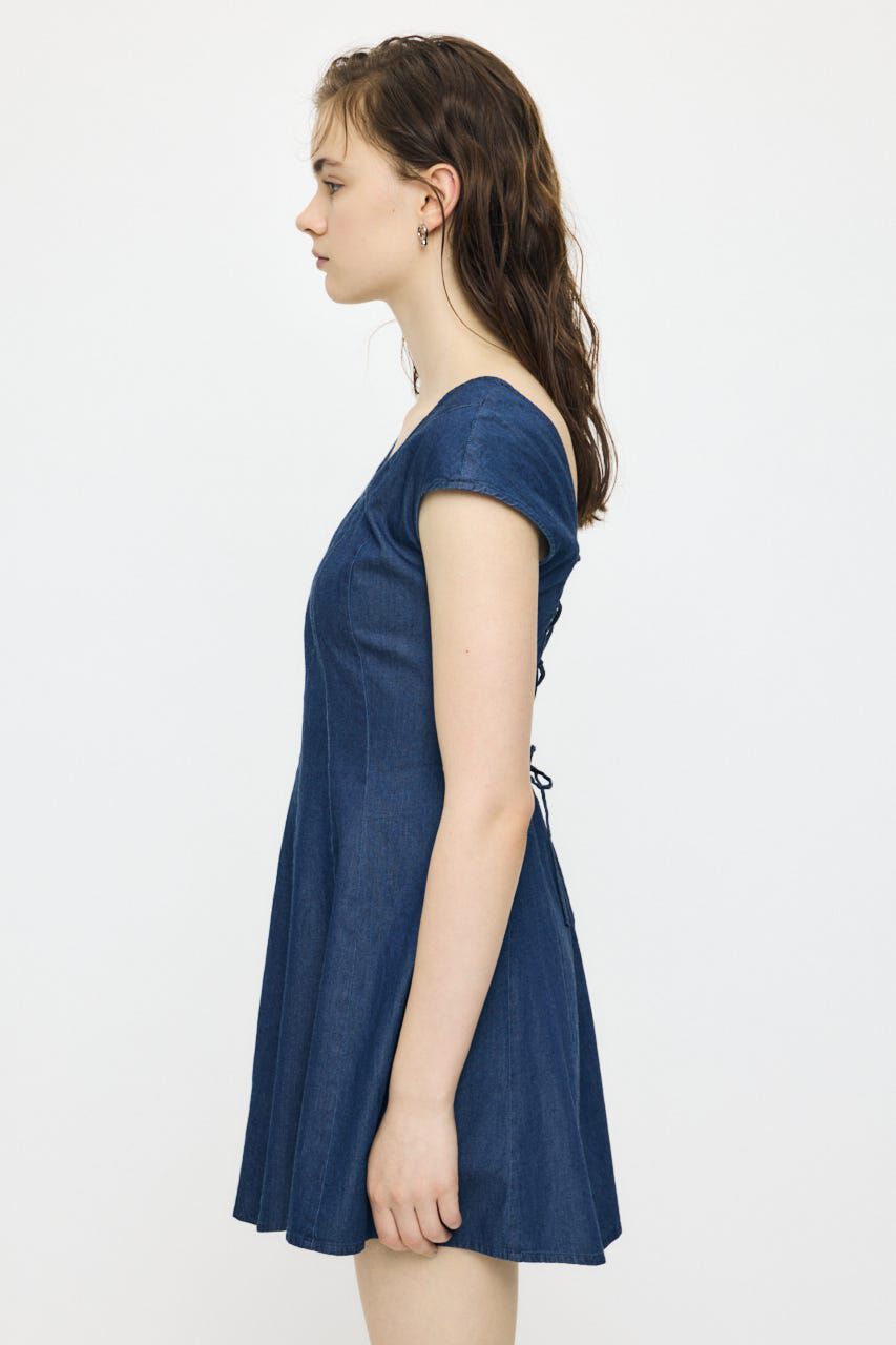 MOUSSY「DENIM MINI  ドレス」|ワンピース|