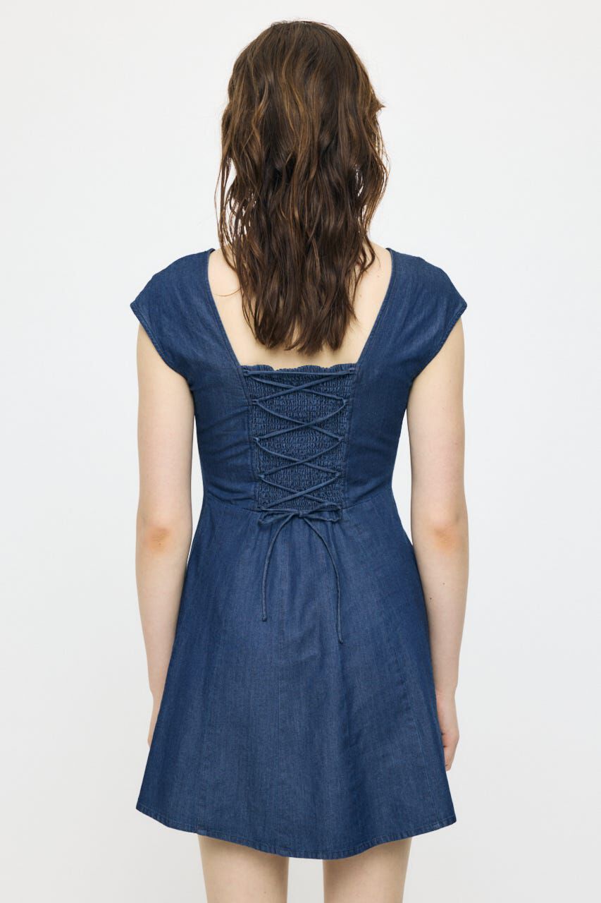 MOUSSY「DENIM MINI  ドレス」|ワンピース|