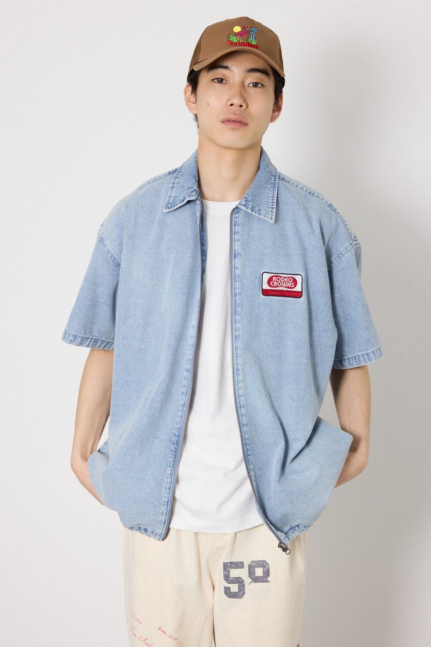 RODEO CROWNS「Coolist Denim ZIPシャツ」|シャツ・ブラウス|