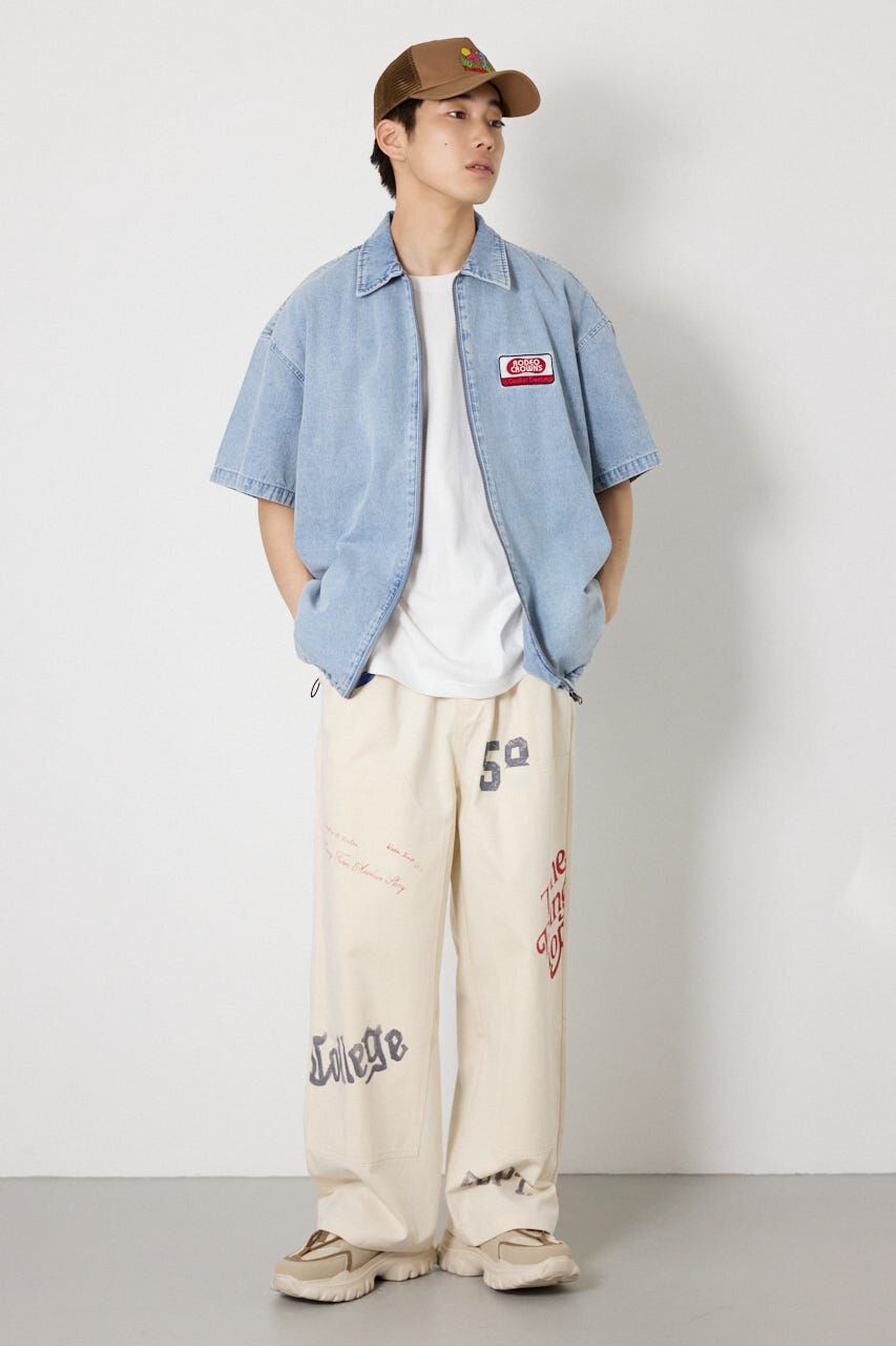 RODEO CROWNS「Coolist Denim ZIPシャツ」|シャツ・ブラウス|
