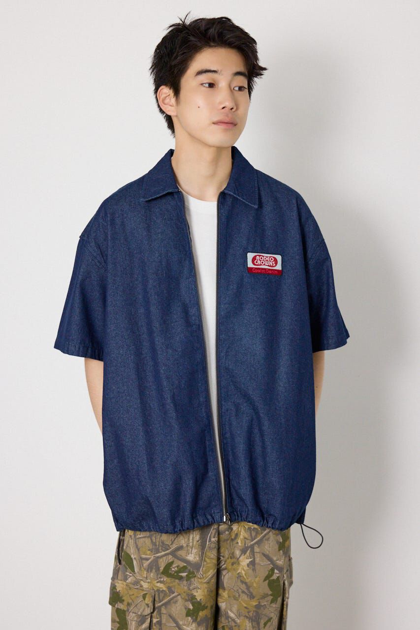 RODEO CROWNS「Coolist Denim ZIPシャツ」|シャツ・ブラウス|