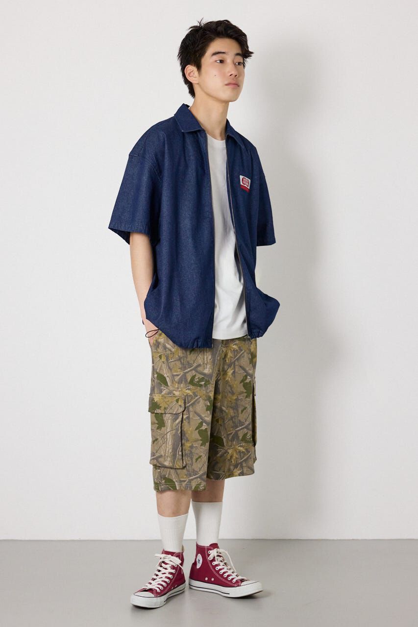 RODEO CROWNS「Coolist Denim ZIPシャツ」|シャツ・ブラウス|