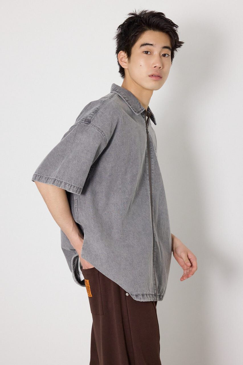 RODEO CROWNS「Coolist Denim ZIPシャツ」|シャツ・ブラウス|