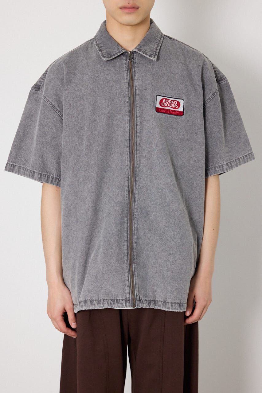 RODEO CROWNS「Coolist Denim ZIPシャツ」|シャツ・ブラウス|
