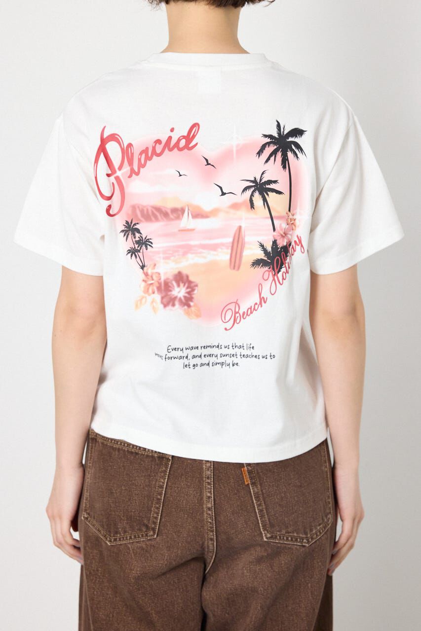 RODEO CROWNS「ビーチ柄Tシャツ」|Tシャツ・カットソー|