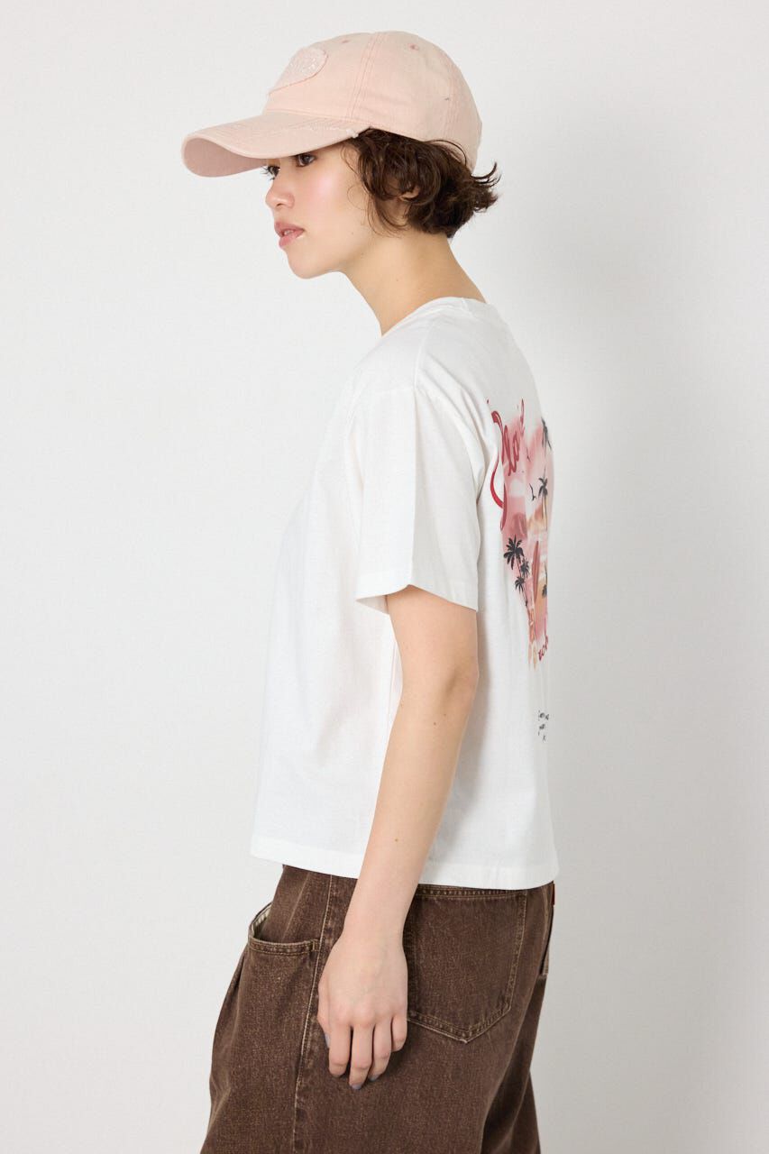 RODEO CROWNS「ビーチ柄Tシャツ」|Tシャツ・カットソー|