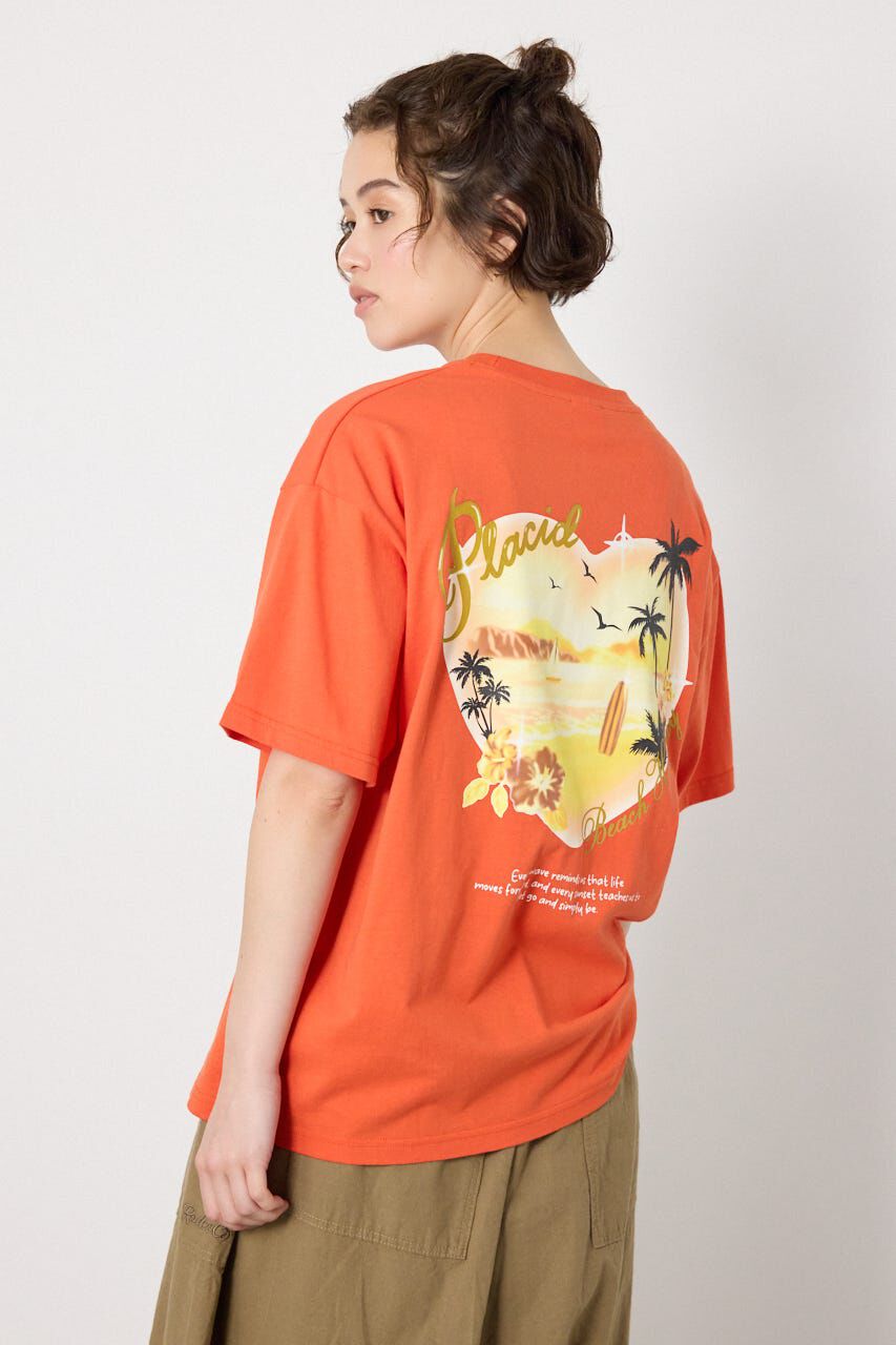 RODEO CROWNS「ビーチ柄Tシャツ」|Tシャツ・カットソー|