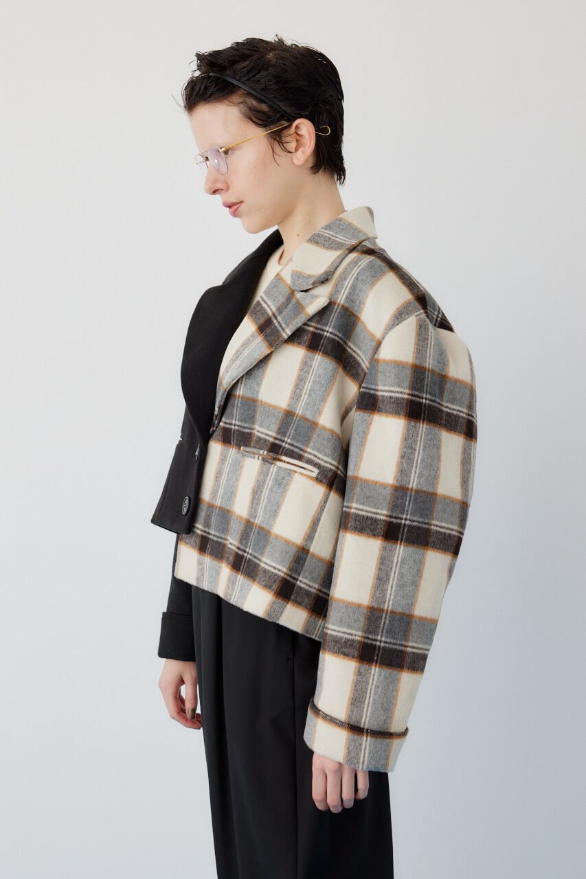 HeRIN.CYE「Bi color asymmetry jacket」|その他|