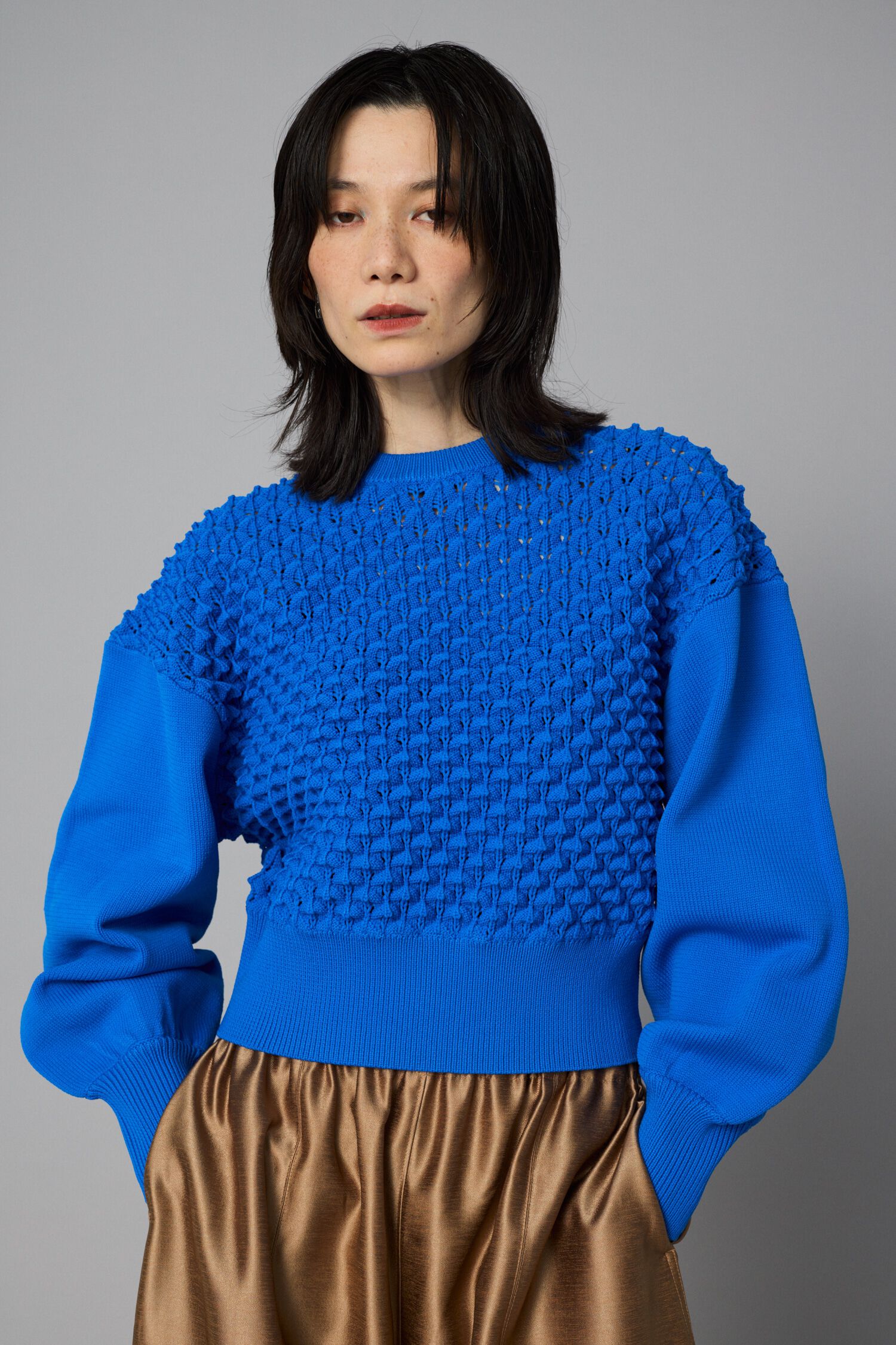 HeRIN.CYE「3D knit tops」|ニット・セーター|BLU