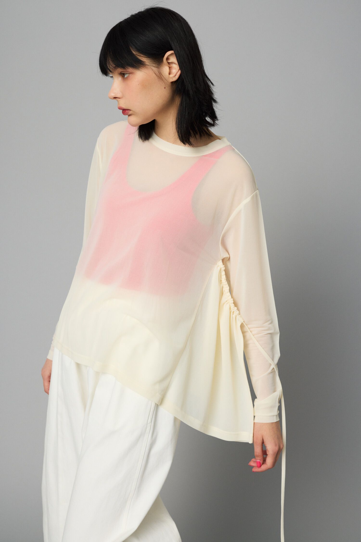 HeRIN.CYE「Sheer squid tops」|Tシャツ・カットソー|