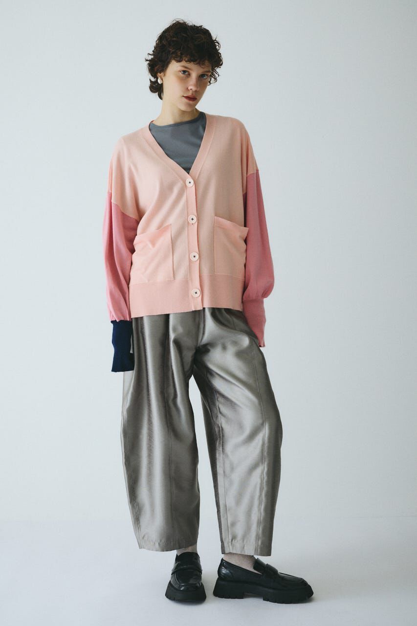 HeRIN.CYE「Bicolor knit cardigan」|カーディガン|
